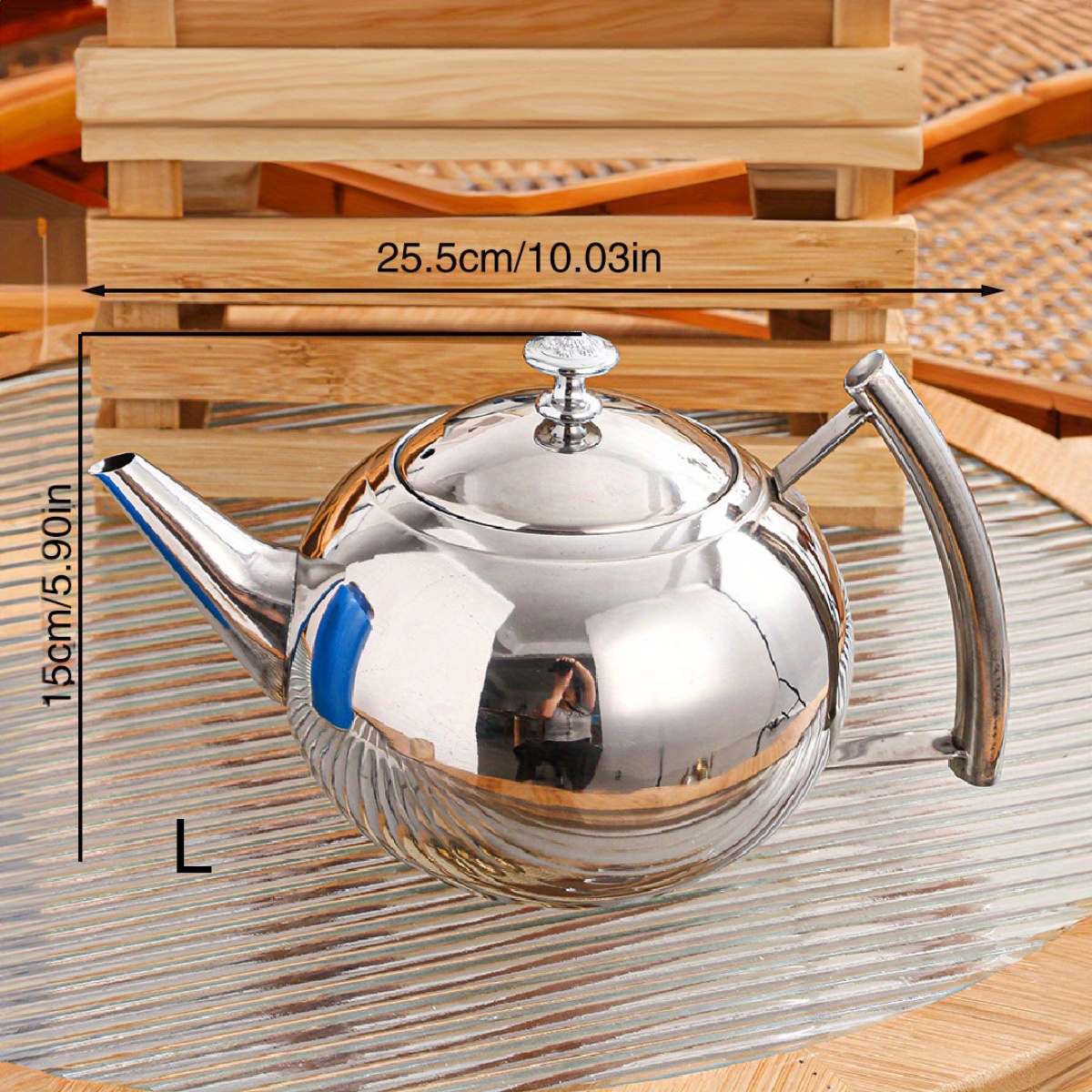 Image of 1pc Thick Household Kitchen, Living Room, Dining Room, Tea Pot, Coffee Pot, Kettle For Tea, Coffee, Milk, , Suitable For Outdoor Weddings, Parties,, Birthdays