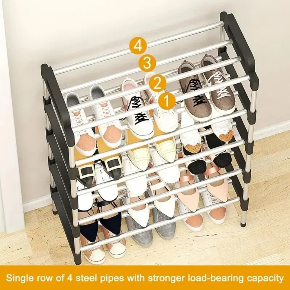 multi layer shoe storage rack with 3 4 5 6 layers designed to be dustproof and space saving for home and   use   organizing shoes in the entrance bedroom or living room details 2