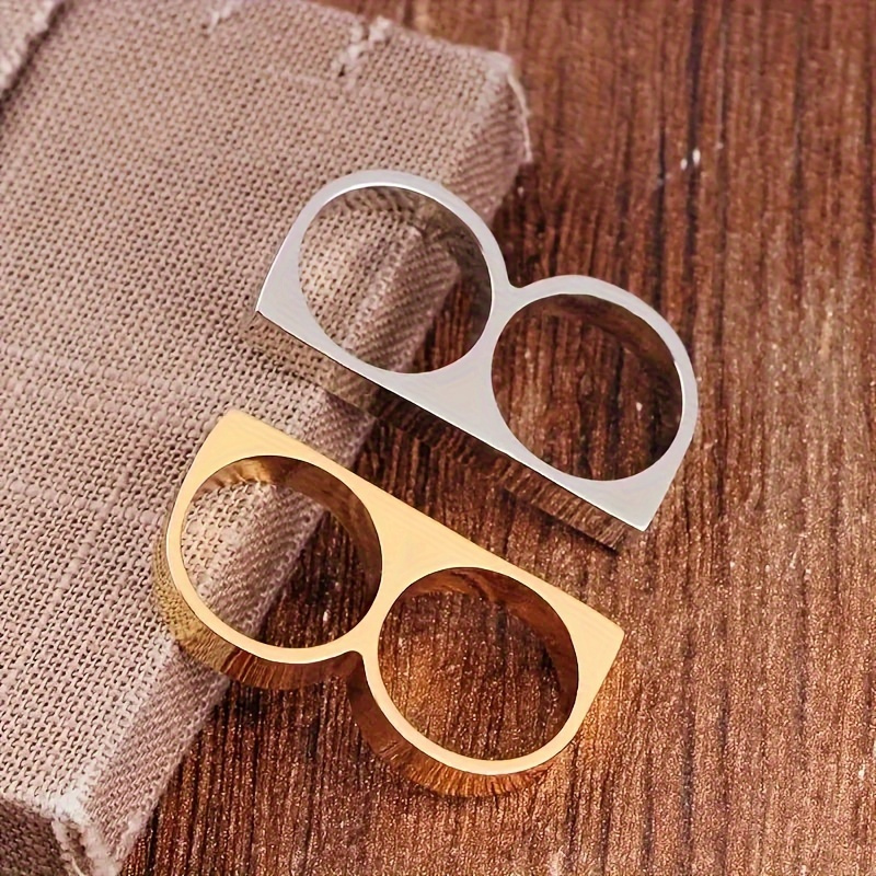 1pc Bouncy Ring, Men's And Women's Accessories Double Ring Accessories for DIY Crafts, Garden Accessories And Phone Case Decorations - Multifunctional Rings for Daily Wear And Celebrations, Phone Case Decorations