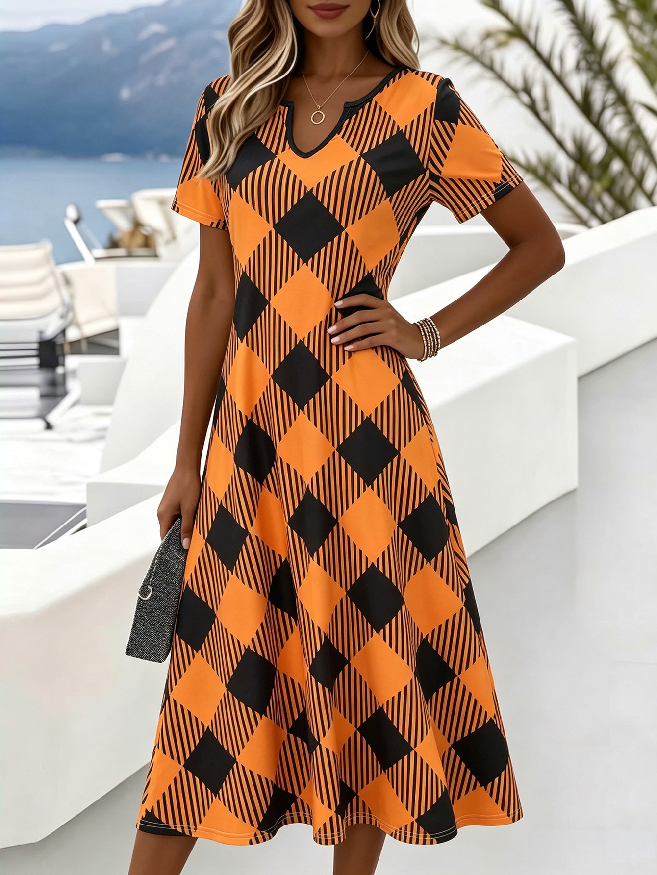 long sleeve homecoming dress Royal Blue Dresses,High Low Homecoming Dress,Homecoming Dre oa240422014 Color:Aqua Print Yuyapu Big and Tall