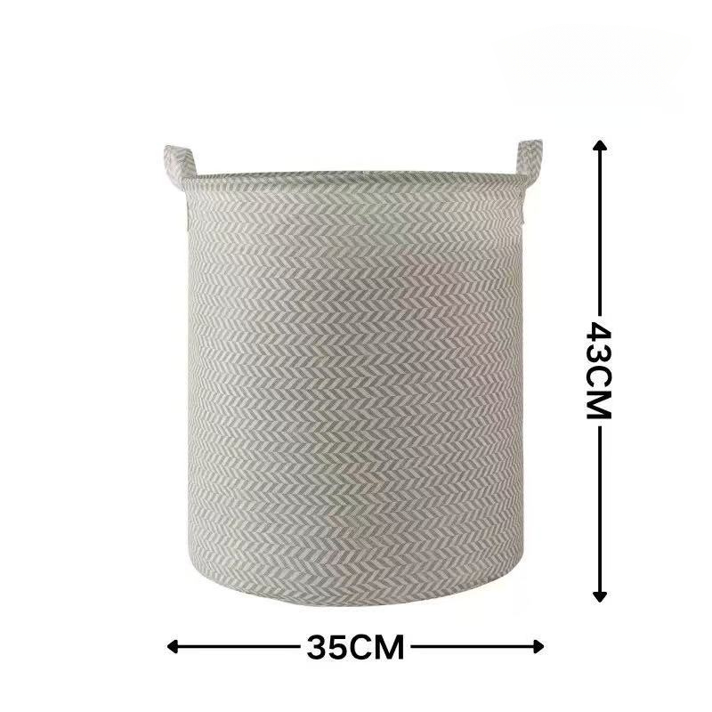 TEMU 1pc Laundry Basket, -large Thickened Fabric Laundry Storage Bin, Laundry Bag With Cushioned Handles, Sturdy And Durable Collapsible Clothes