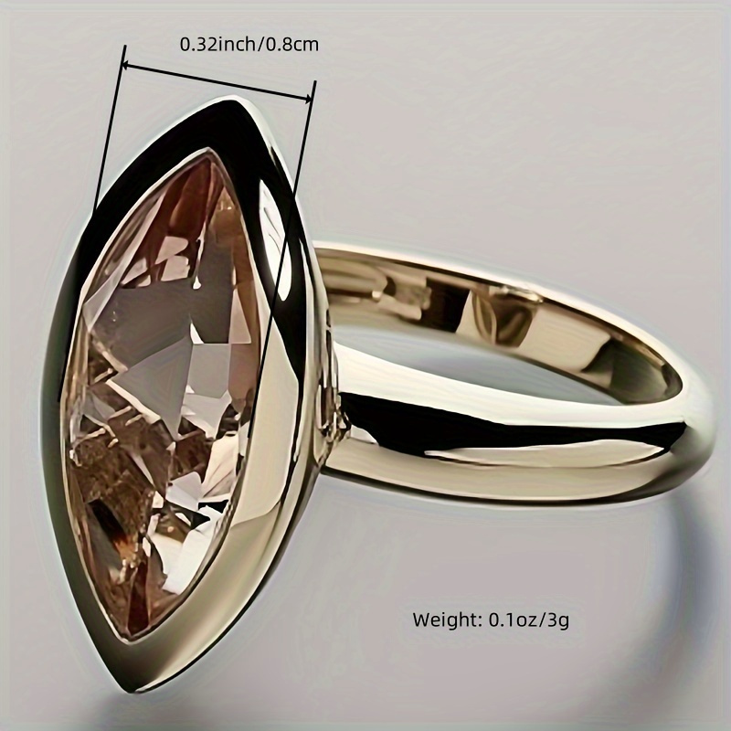 Golden Plated Copper Ring Faceted Retro Minimalist Style