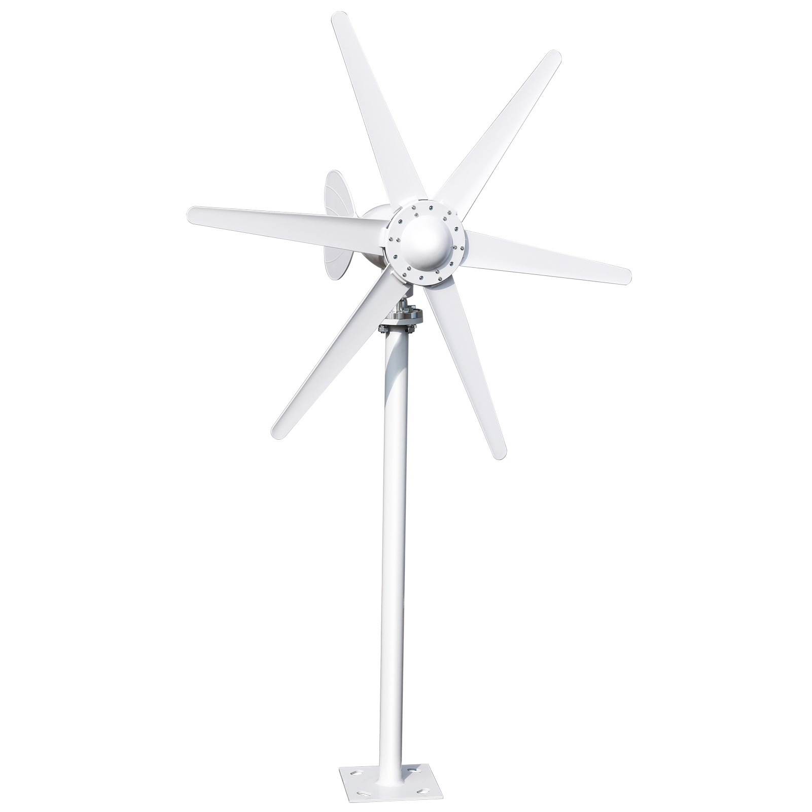 TEMU 1 X Wind Turbine, 800w 12v/24v Wind Turbine Generator, 6 Blade Fan Wind Turbine Generator Kit, Electromagnetic Power Generation Equipment