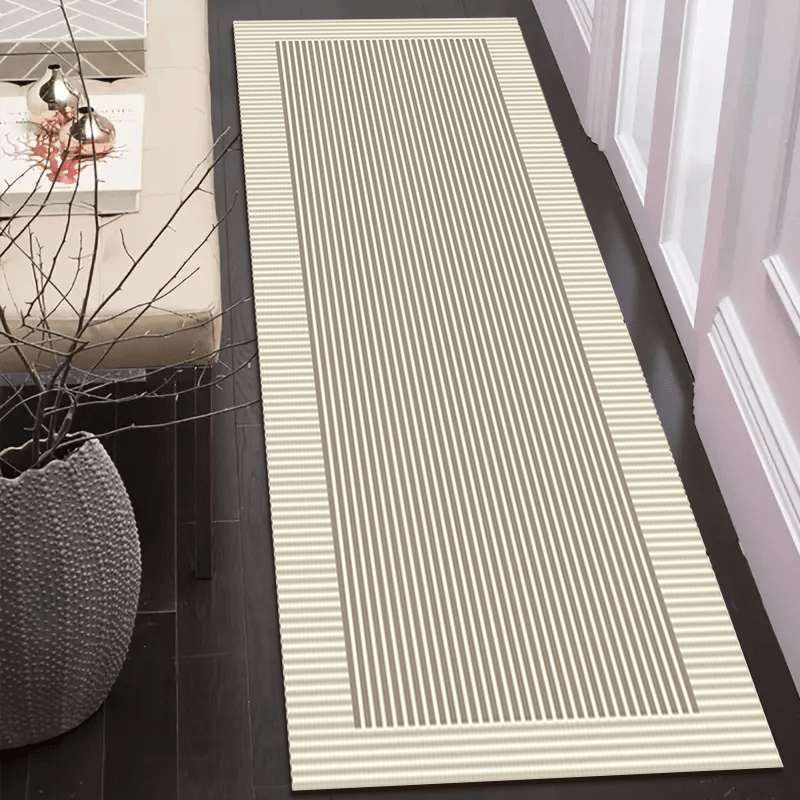 TEMU 1pc Nordic Floor Mat - Design, Rubber Backing, Easy To Clean, Rectangular Home Decor Floor Mat. [thickened 3.7mm] Kitchen Floor Mat, Anti-slip