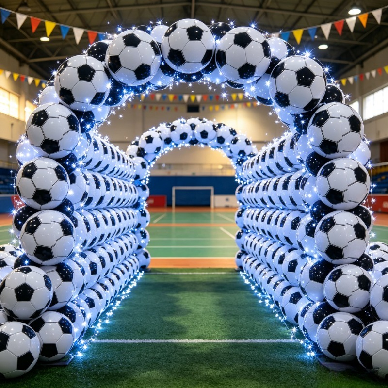 TEMU 13 pièces + Jouets de piscine football, ballon de plage décoratif, ballon, parfait pour les fêtes d'anniversaire et d'année, facile à accrocher