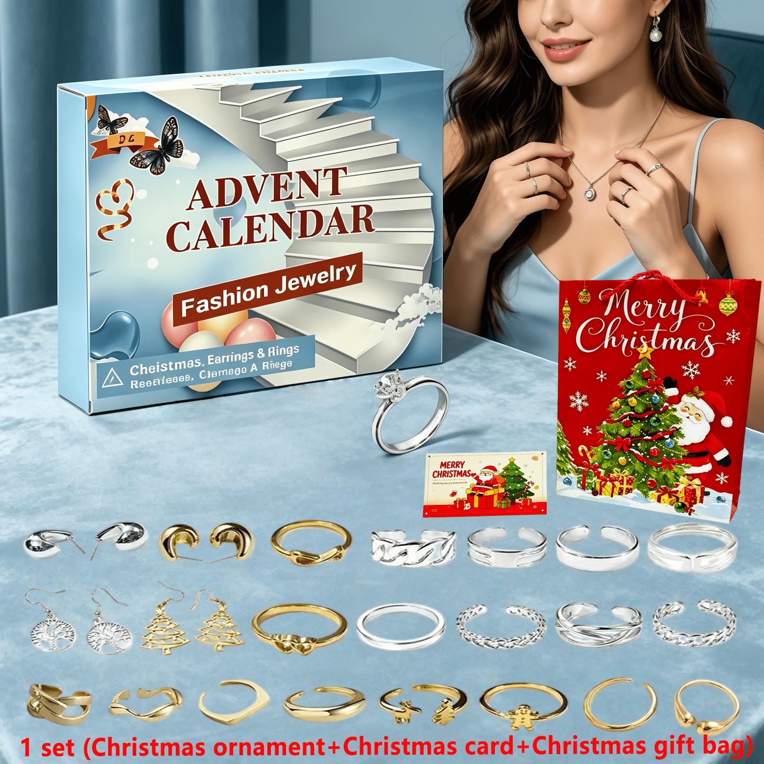 2026 Christmas Countdown Calendar, 24 Grid Gift Accessories