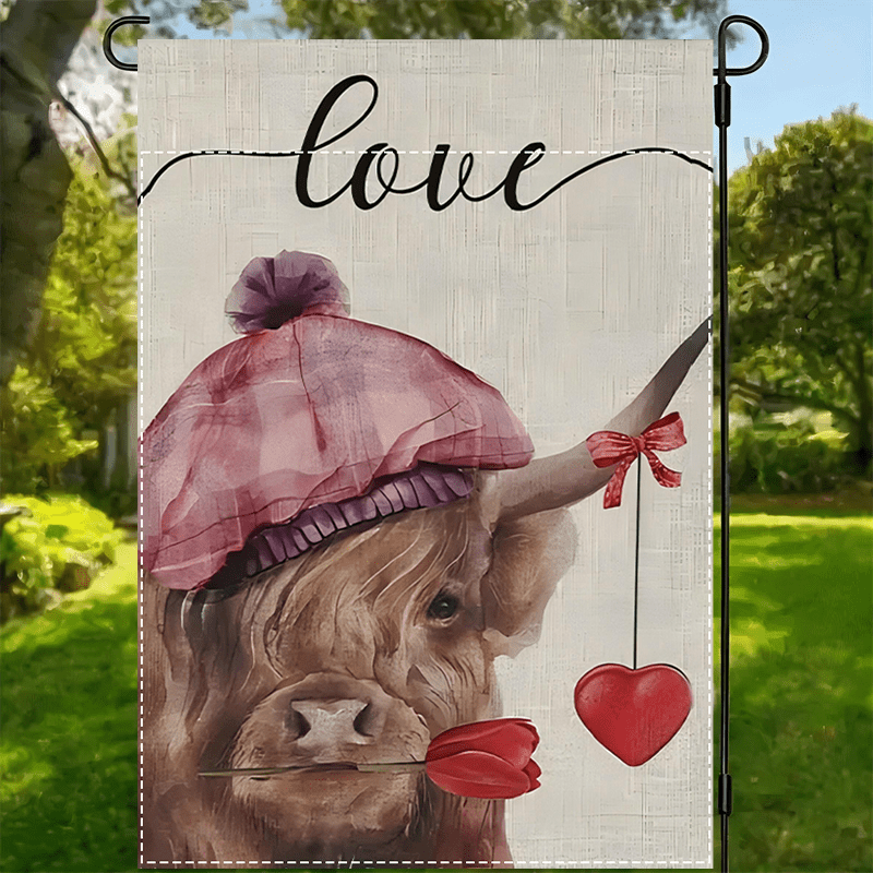 

's Day - Cow & , Double-, Decor For & , , 12x18