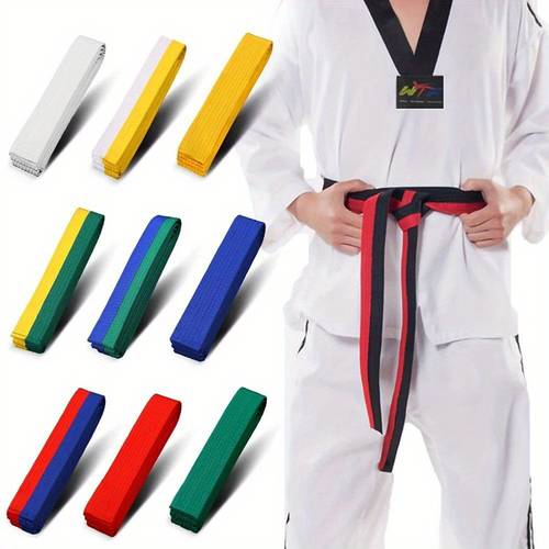1pc TKD Belt - 240cm Durable Polyester with Adjustable Straps, Martial Arts Waistband for , Easy Design for Judo Karate