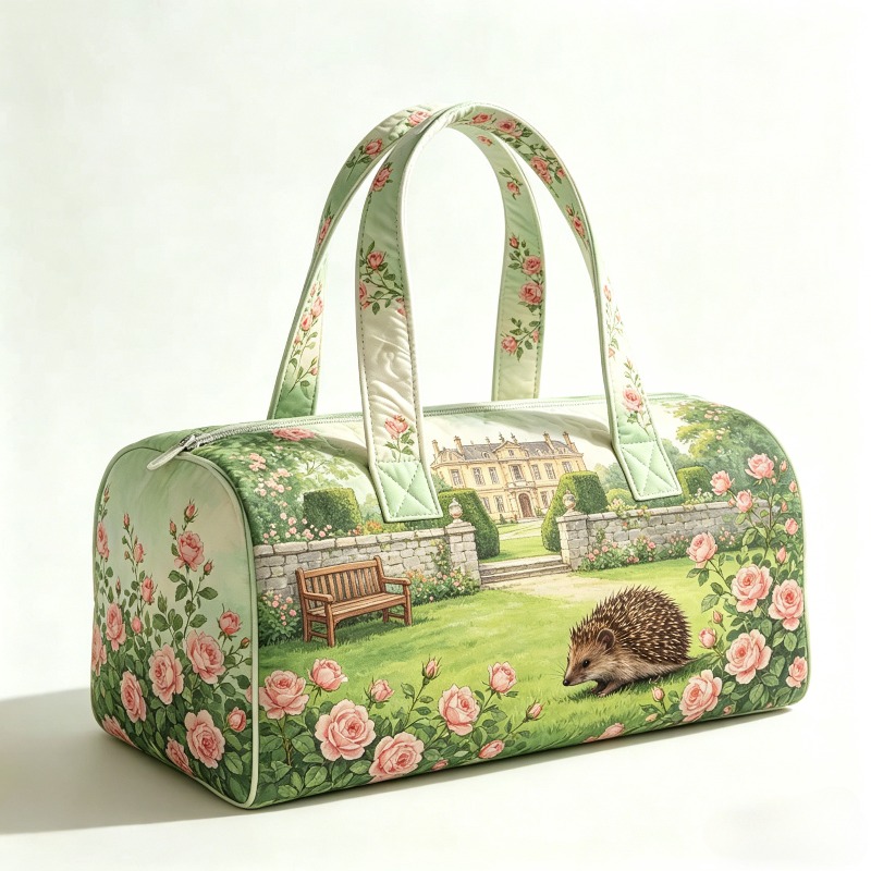 Image of Large-capacity 3d Printed Tote With Zipper Closure - Solid Color Suitable For Short Trips, Travel & Storage, Machine Washable Handbag, Yiwu-made Luggage For, Shopping, Daily Use (zippered Carryall)