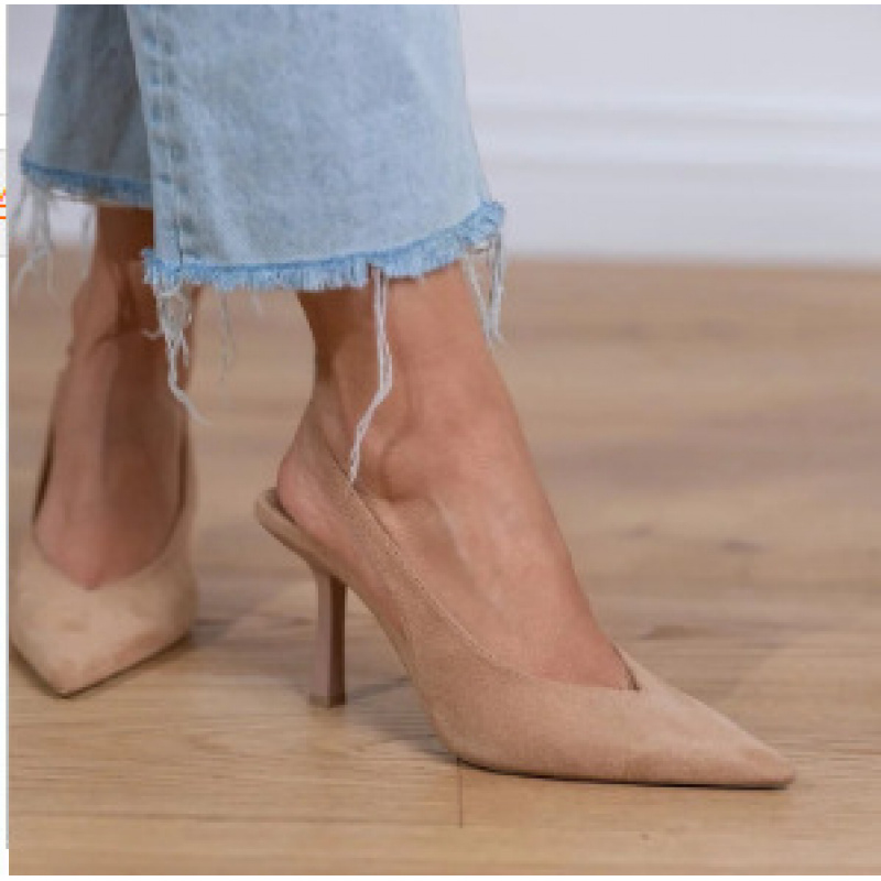 Women's Summer Daily Retro High-heel Pointed-toe Sandals, Casual Ladies Shoes For Daily , Walking, Shopping And Commuting, Women Shoes