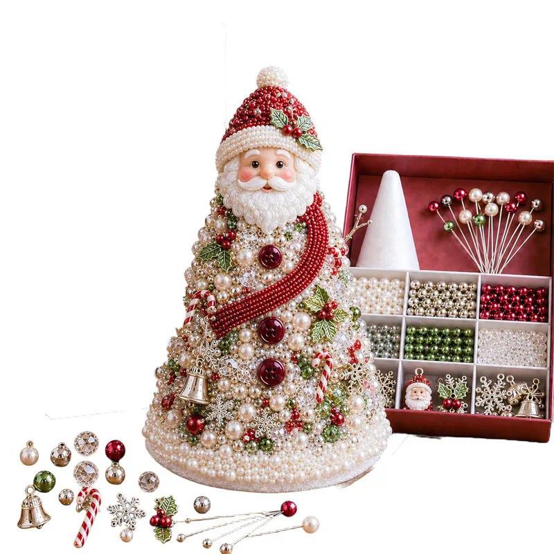 DIY Beaded Christmas Tree Craft Set for Festive Home Decoration