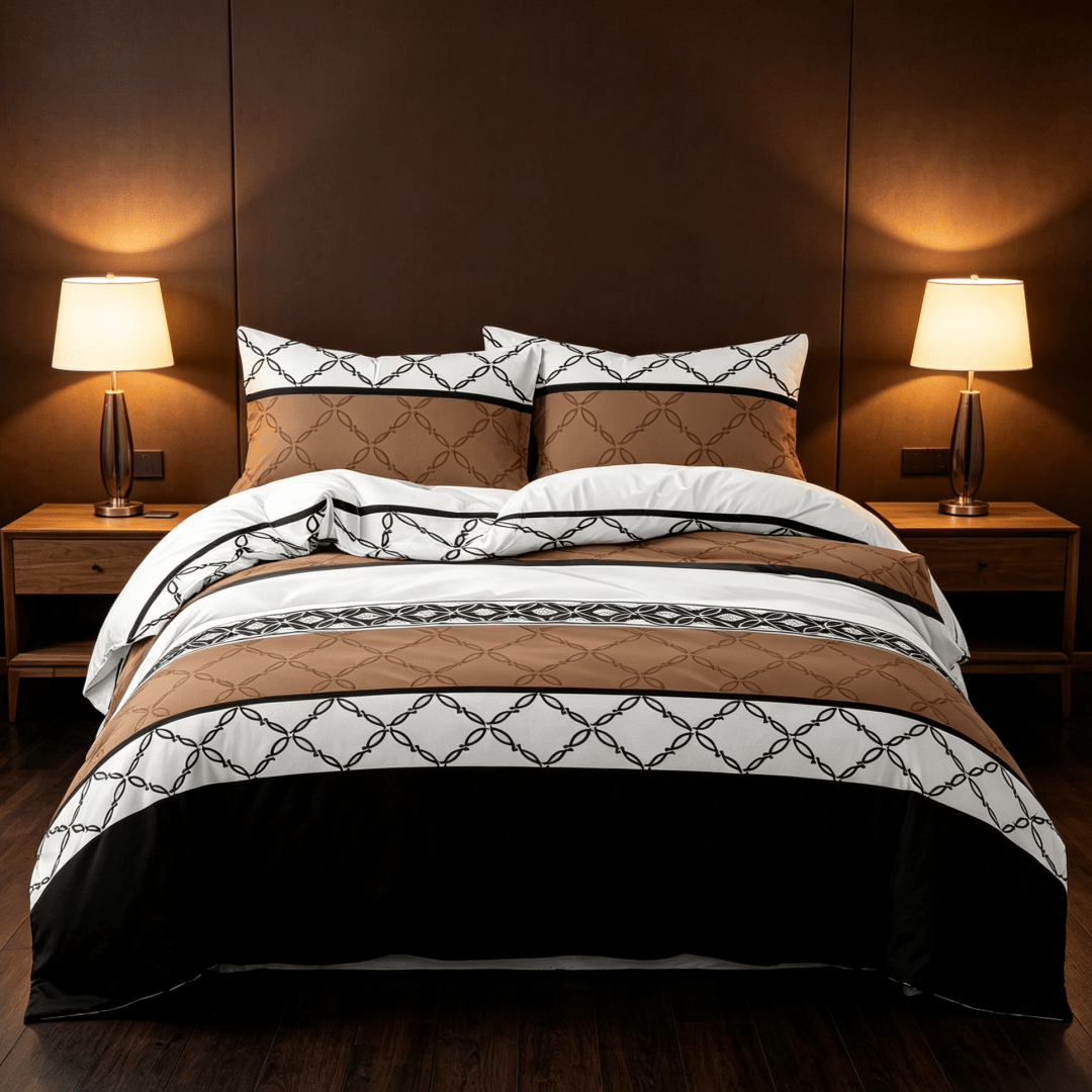 Image of 2/3 Set, 1 Duvet Cover + 1/2 Pillowcase, Invisible Zipper, 4 Corner Straps, Polyester Fiber, Soft, Pattern, Suitable For Home Scenes, Used In .