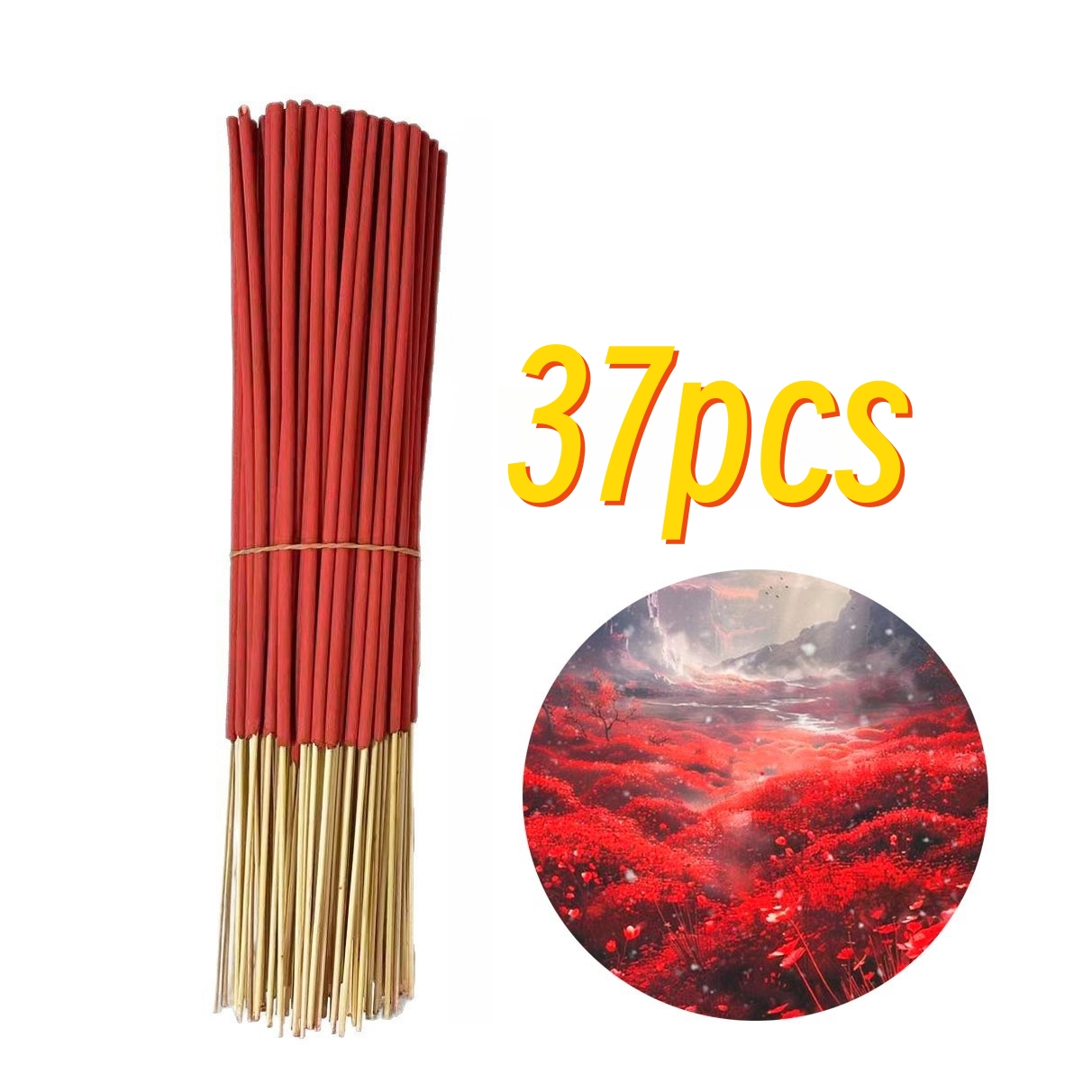 TEMU 37/55/107/125pcs Sticks Of Incense- Bamboo Sticks/incense Sticks, Mood- Incense Sticks, For Home Decoration, Bathroom Decoration, And Odor