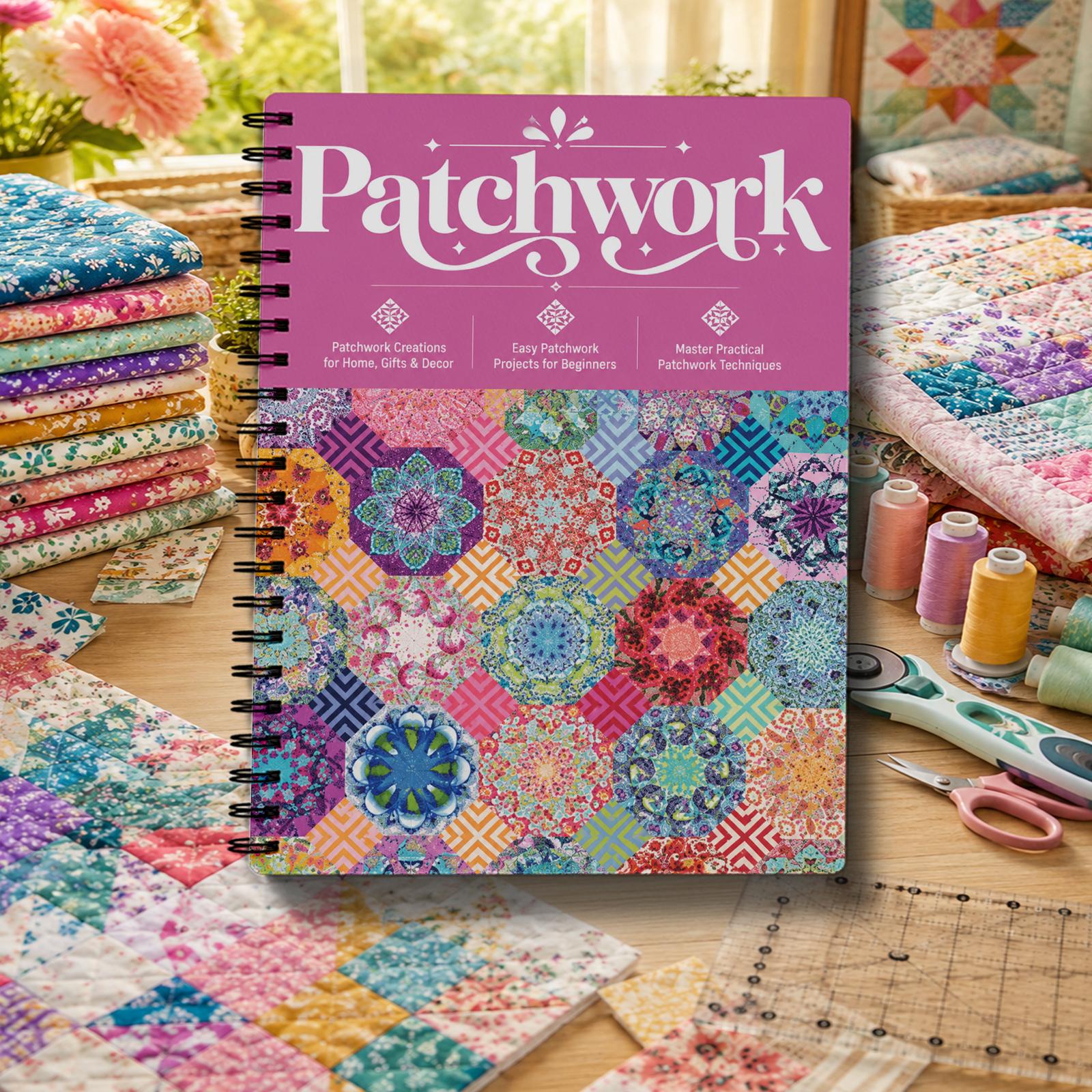 TEMU Quilting Sewing Notebook With Layout Sheets & - Suitable For Beginners, Diy Craft Journal For Quilting Projects, Sewing Techniques, Textile