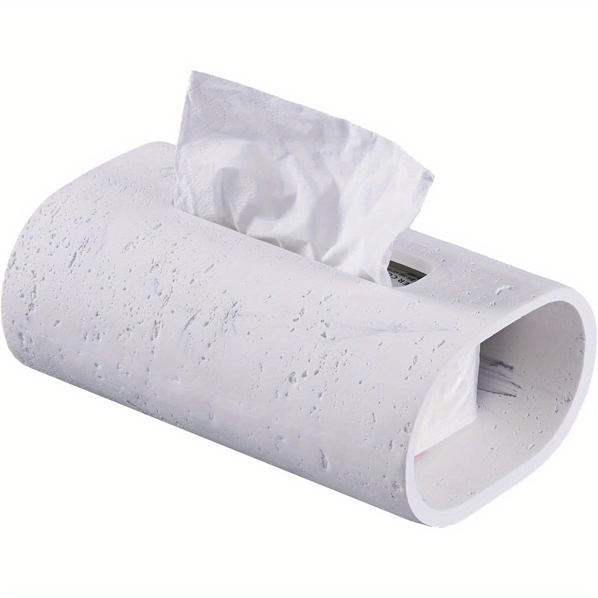 tissue box holder modern minimalist bathroom living room decor elegant tissue dispenser for kitchen bedroom office durable plastic construction compatible with standard tissues decorative organizer for home or commercial spaces sophisticated decor item natural   look Product details 3