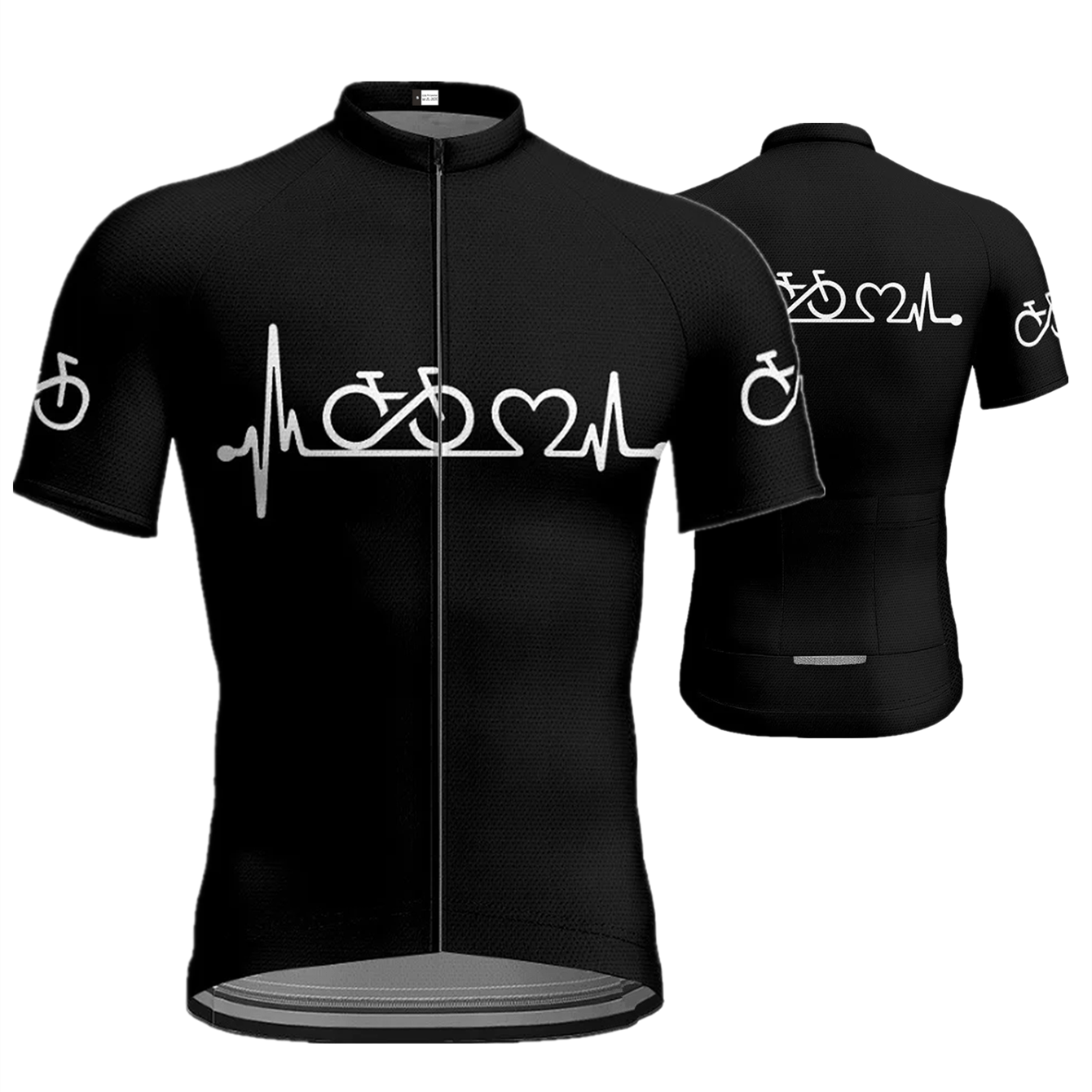 

1pc Men's Polyester Cycling Jersey - Collar, Raglan Sleeves, Zipper Closure, Knit Fabric, Printed Design, Pocket Detail, For All - Sports & Casual Wear, Outdoor, Mountain Bike, Best For Christmas