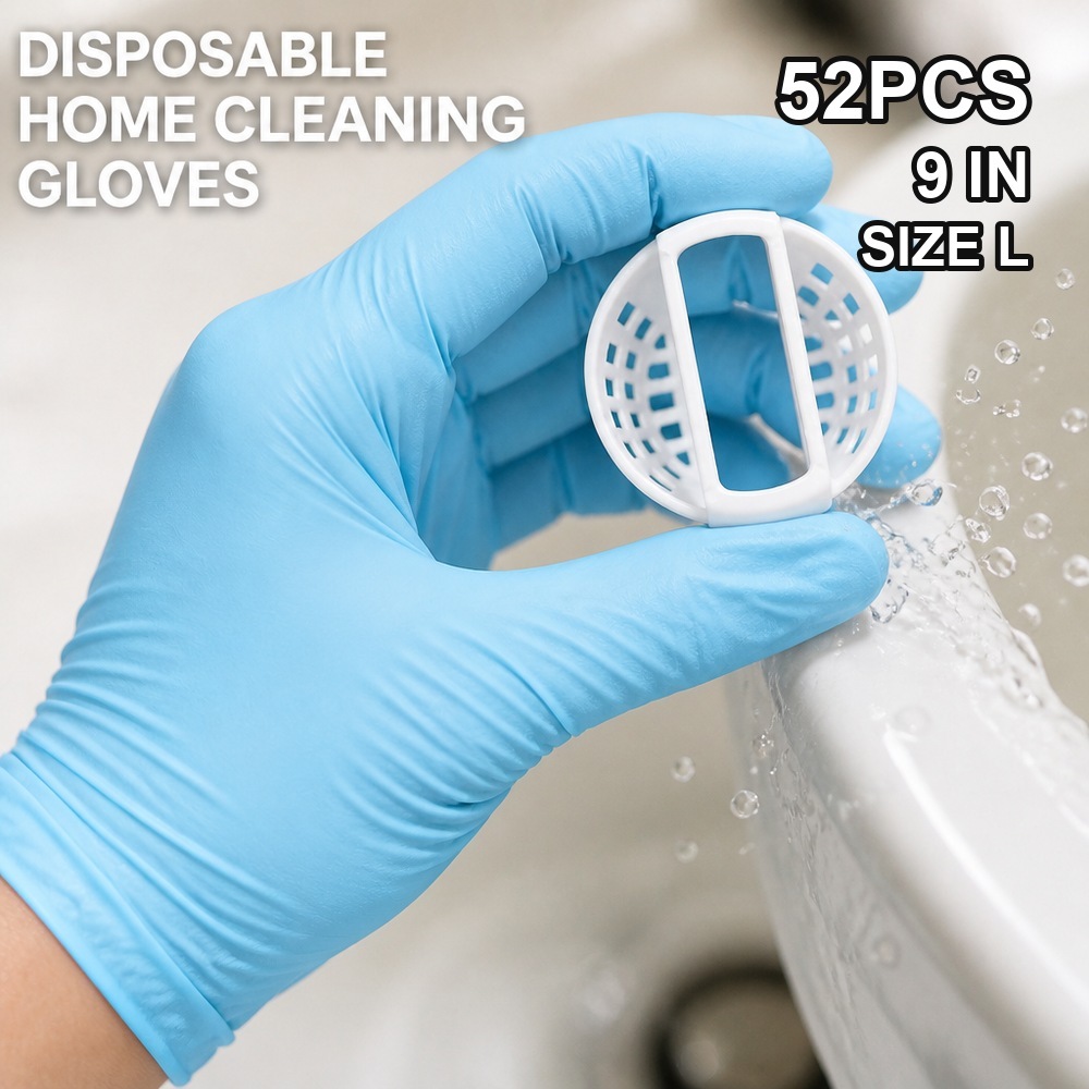 TEMU Lot de 52 gants de nettoyage ménagers de 23 cm, élastiques, extensibles, respirants, confortables, , parfaits pour , de bain, les soins des