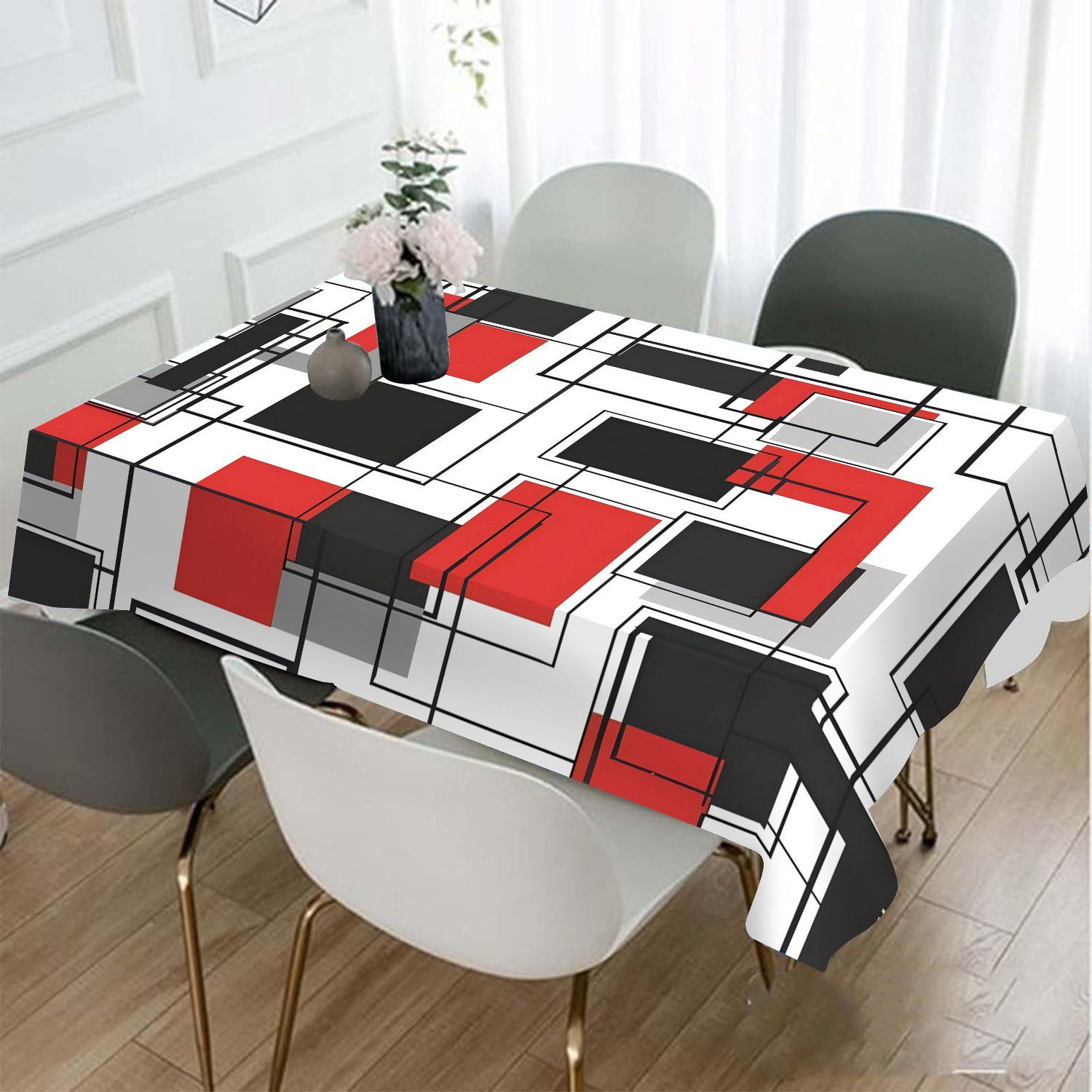 

Tablecloth, Non-woven , Dustproof Table , Rectangular Tablecloth For Gathering, Table