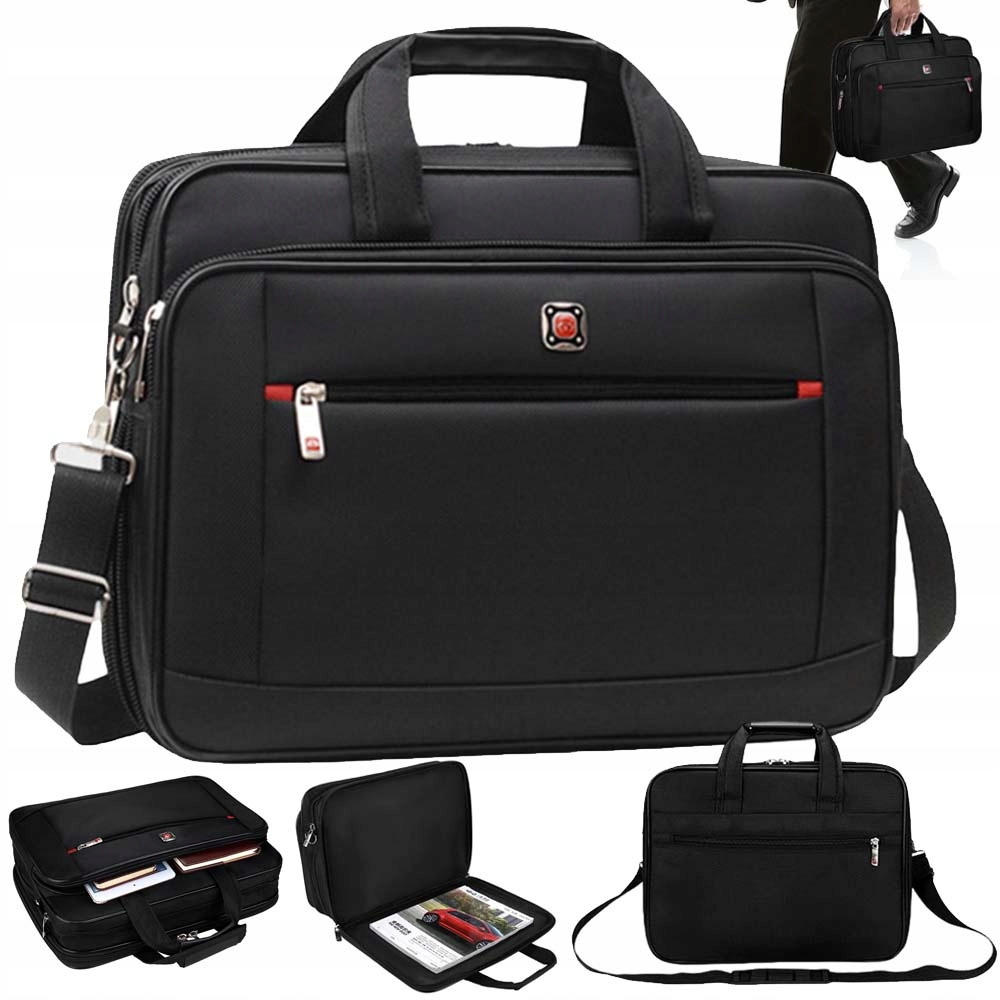 Image of Men's Briefcase Work Bag Shoulder Bag Business 15.6 Inch Laptop Bag , Crossbody Or Shoulder, Expanded Best Gift Idea Suitable For School, Travel And Work Practical Birthda