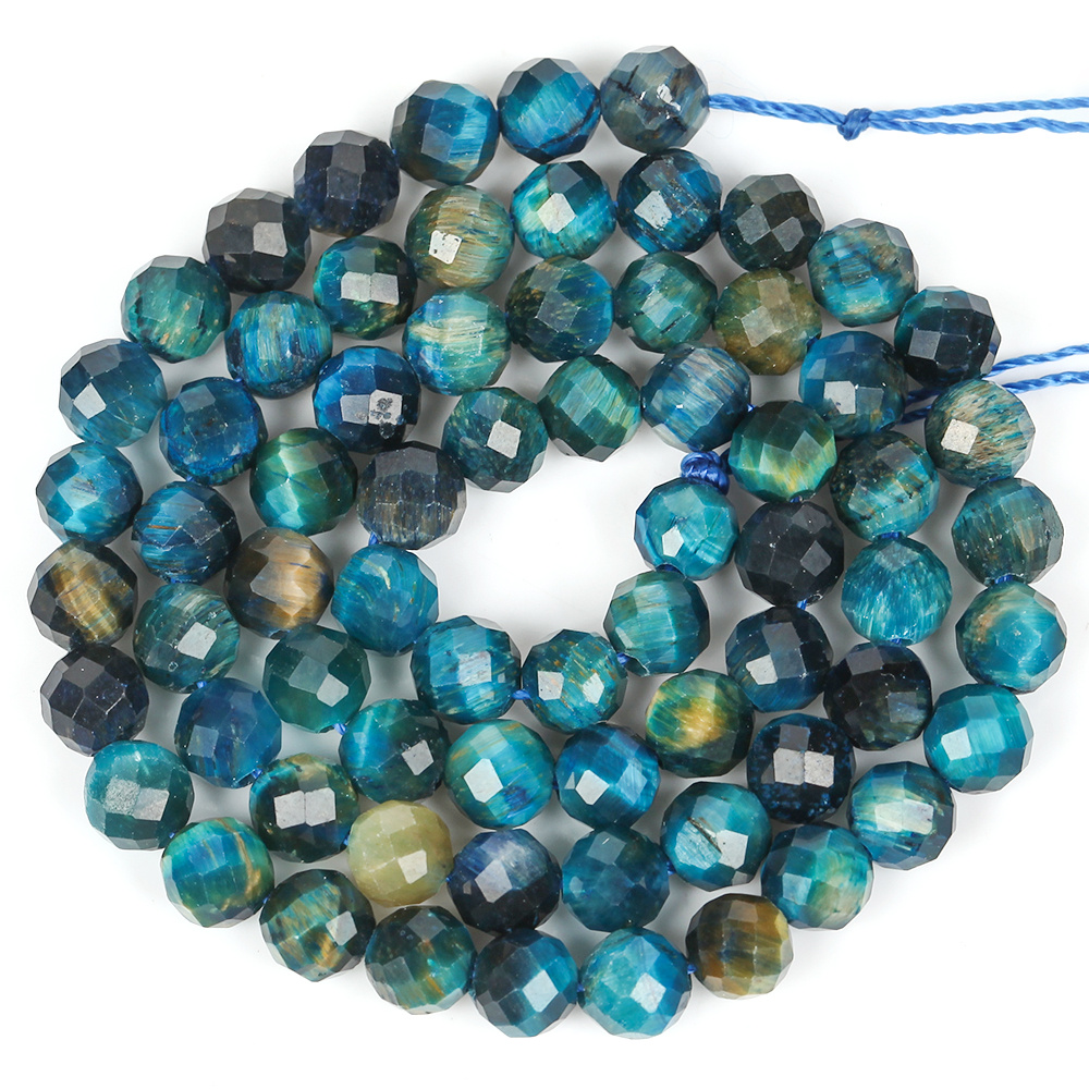 Image of Beads & Bead Assortments 1 Strand Royal Eye Stone For Jewelry Making Necklace Bracelet Decorative Material Suitable Additions 18cm Loose Spacer Beads 6/8/10mm Beads