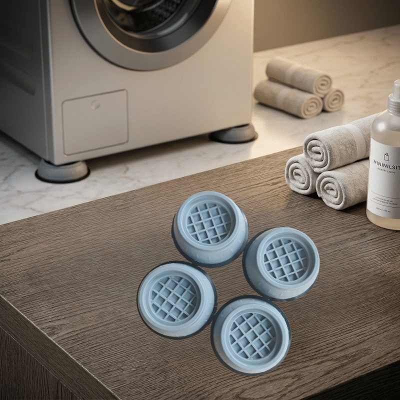 TEMU Ensemble de 4 patins anti-vibration de haute qualité pour machine à laver et sèche-linge, patins amortisseurs pour réduire le bruit, patins