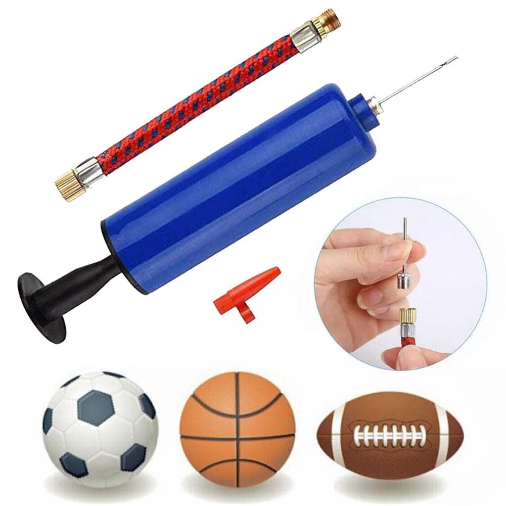 1pc pe material flexible hose ball pump portable hand inflator for basketball football volleyball durable pump with handle details 6