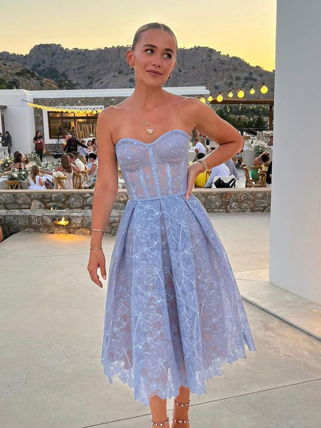 embroidered women dress sold on Temu United States