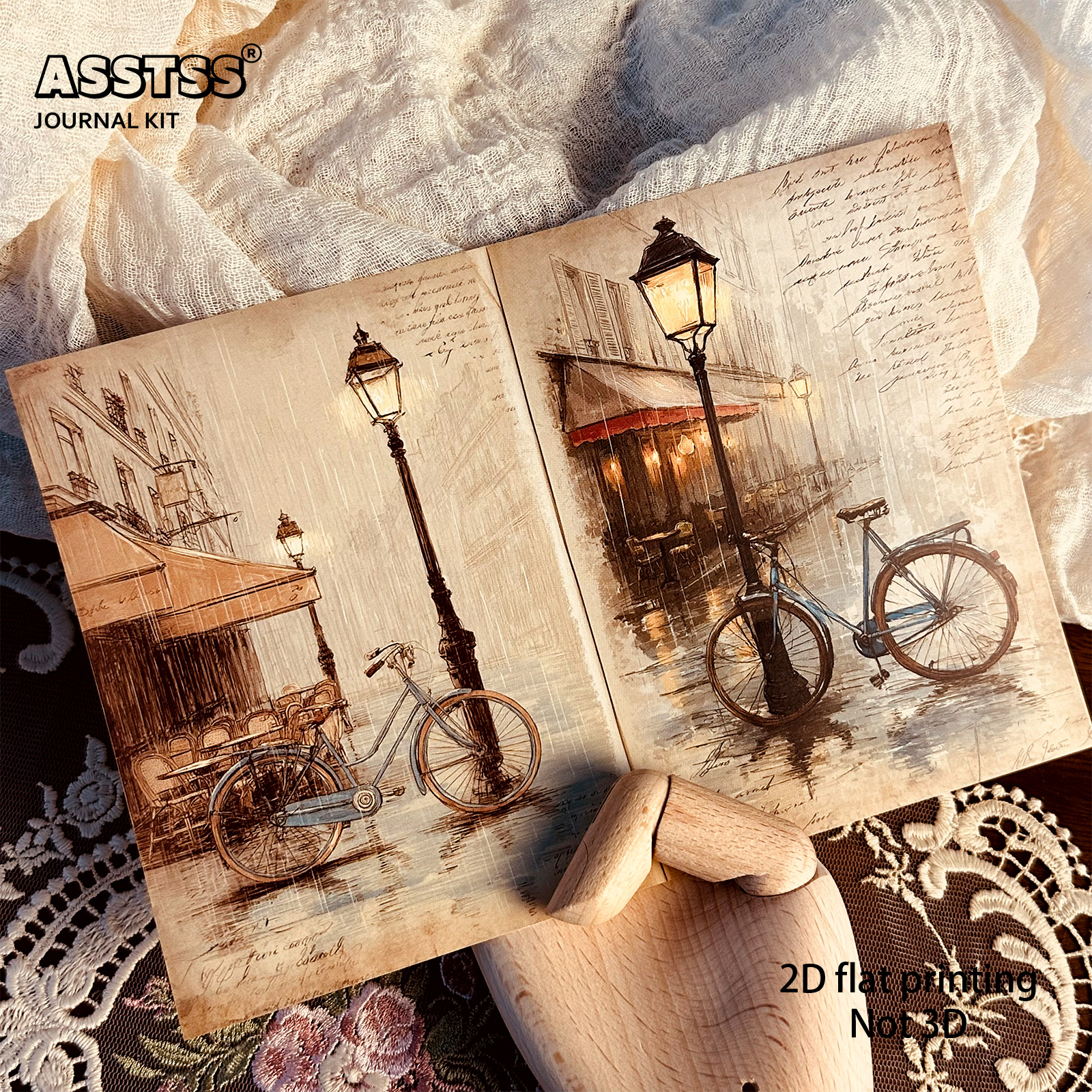 TEMU Asstss 20-sheet A5 [2d Flat] Vintage Junk Journals, Scrapbook Decoration Paper Pads, For Arts Crafts, Scrapbooking Supplies, Crafts, Background