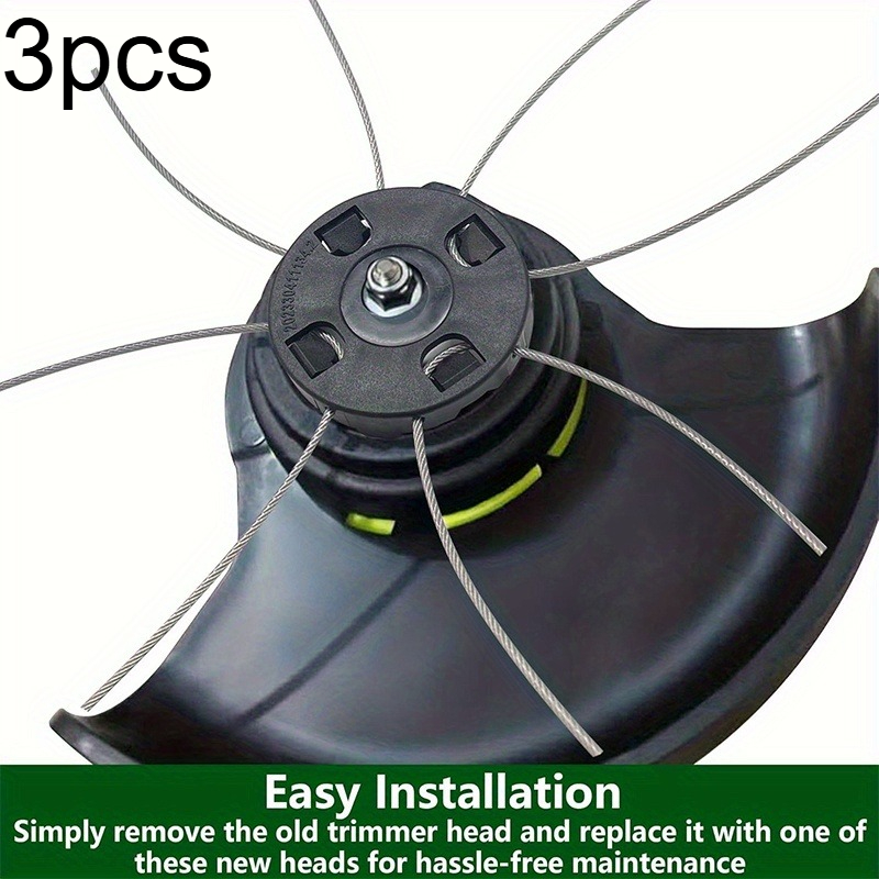 2 3 5pcs heavy duty steel multi purpose trimmer replacement wire   kit sharp curved design for lawn   garden weeding     trimming compatible with string trimmers   durable precise