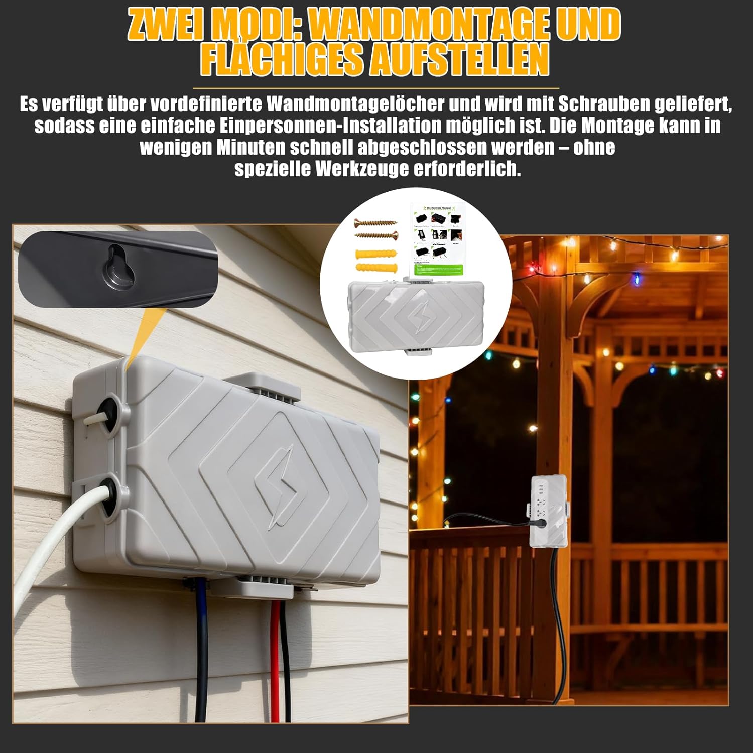 Medium Outdoor Electrical Box Weatherproof Connection Box