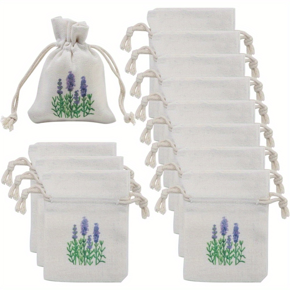 12er-pack weiße lavendel-beutel, natürliche insektenschutzbeutel für kleiderschrank und auto – mottenabwehr-duftpouches 0