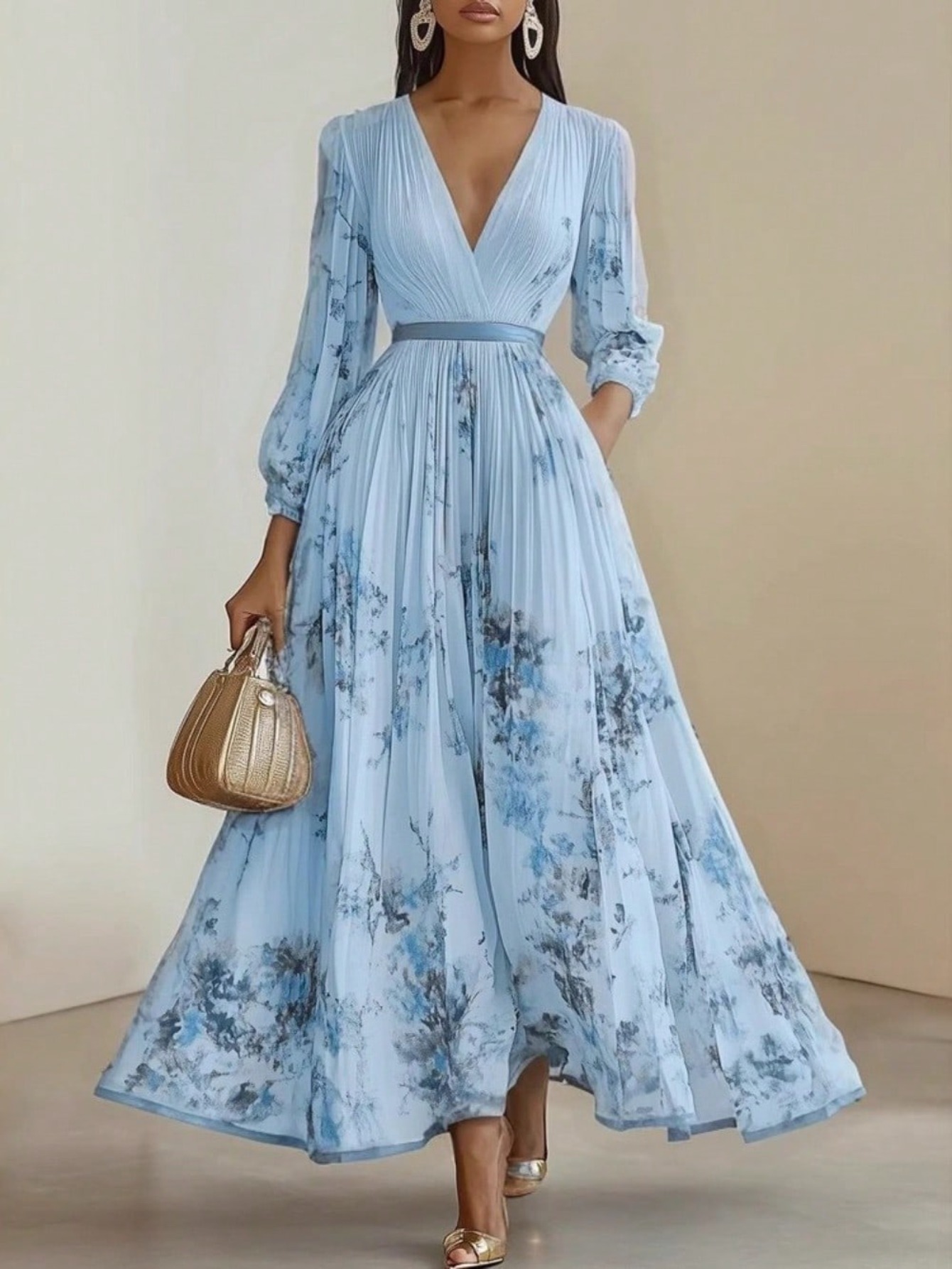 formal mexican dress for women Flores Oaxaca Embroidered Dress