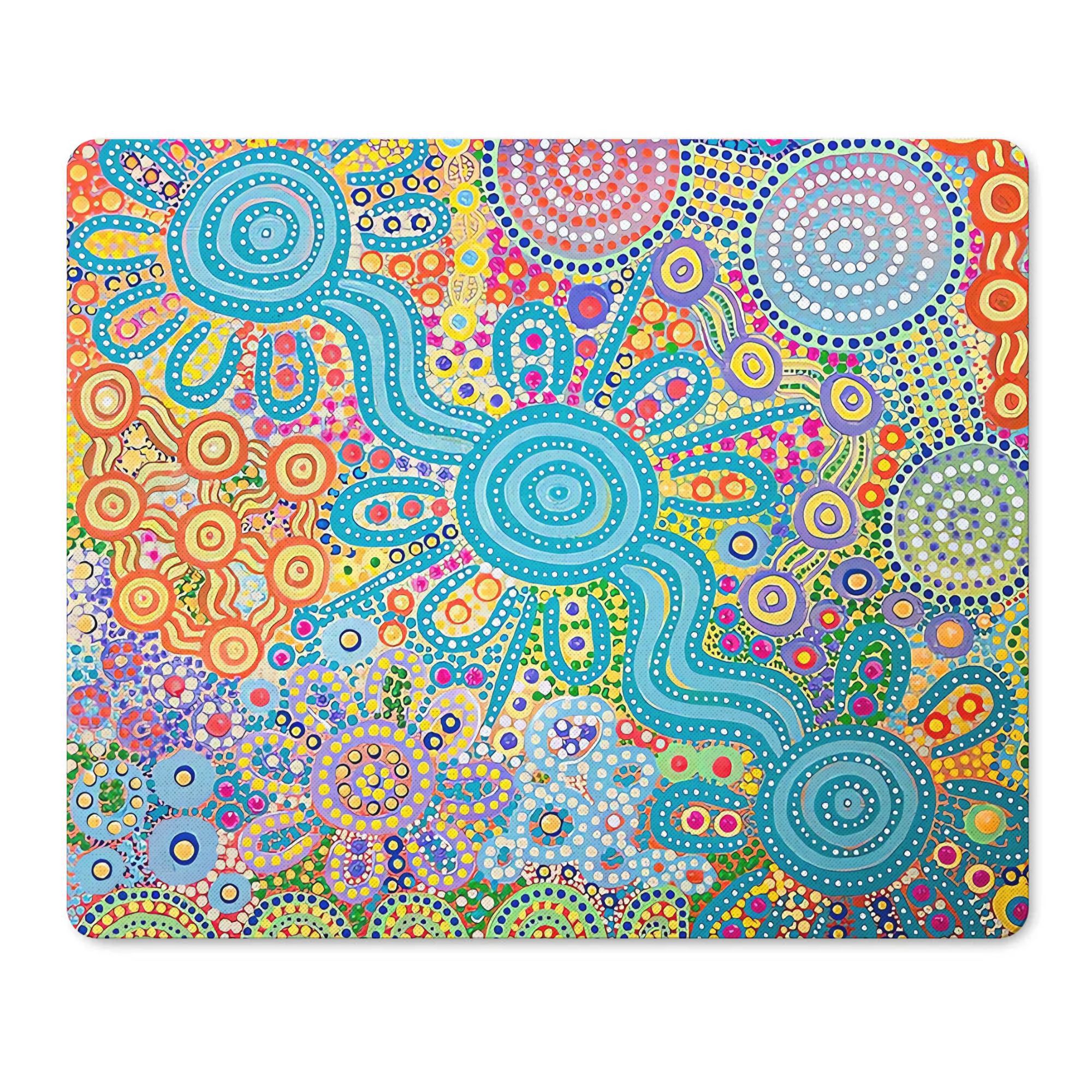 TEMU Family The Motif Abstract Art Desk Mat For Creative Professionals Turn Your Into A Mini Gallery