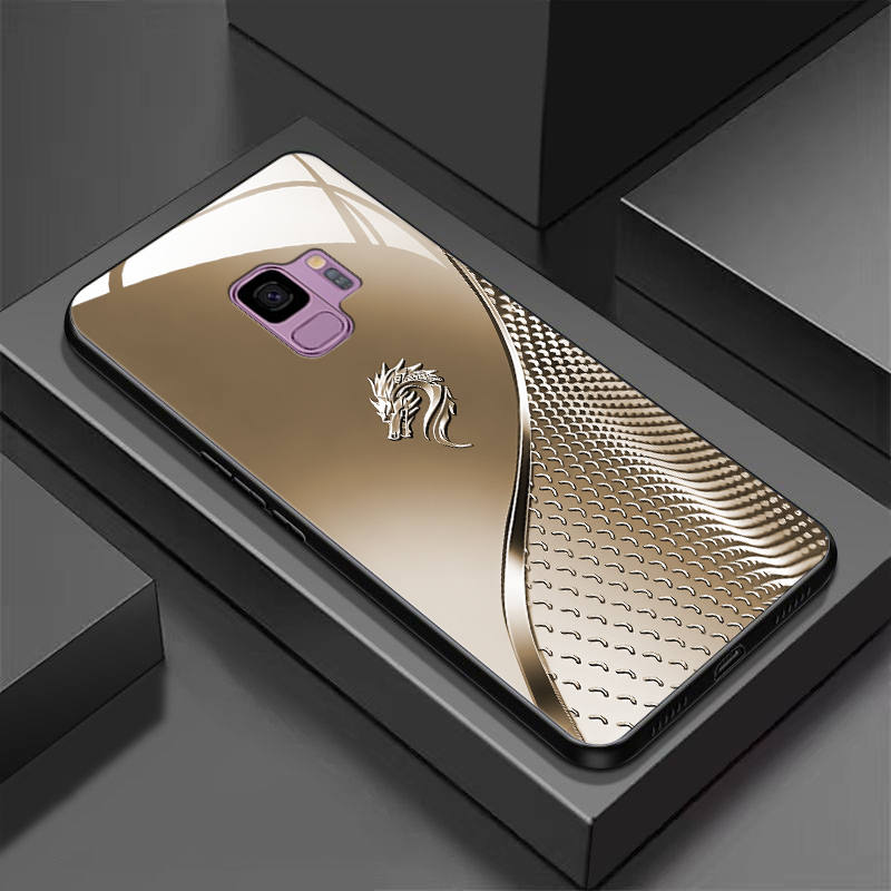 TEMU Phone Case - A Tempered Glass Phone Case Designed For The For S9, Featuring An Ultra-thin Hard Cover With High-end Luxurious Business-style