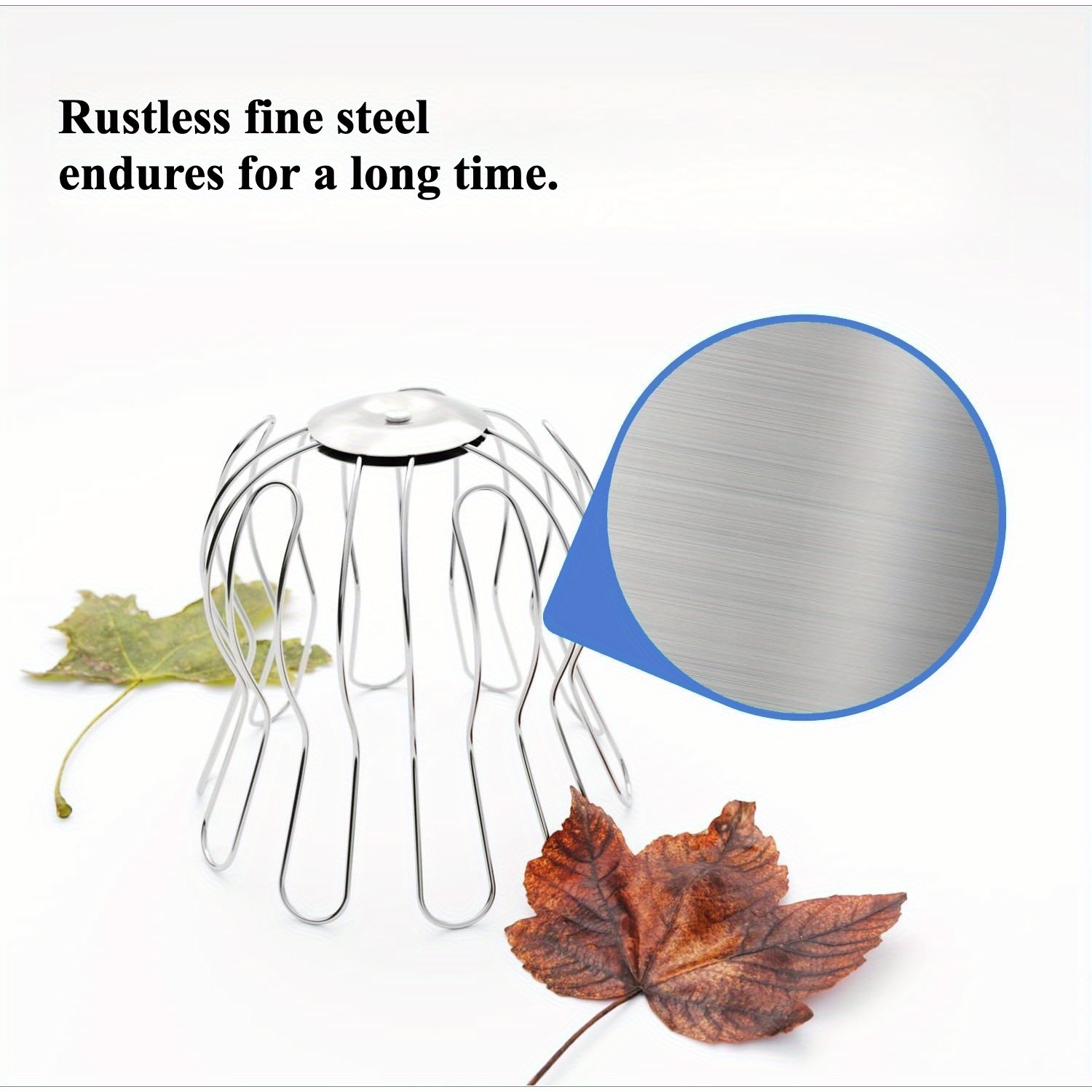 Heavy-duty Stainless Steel Gutter Leaf – Fits Downpipes 95-105mm – Clog-resistant Strainer & Sieve, No Tools Required For Setup, Durable Rust-resistant For