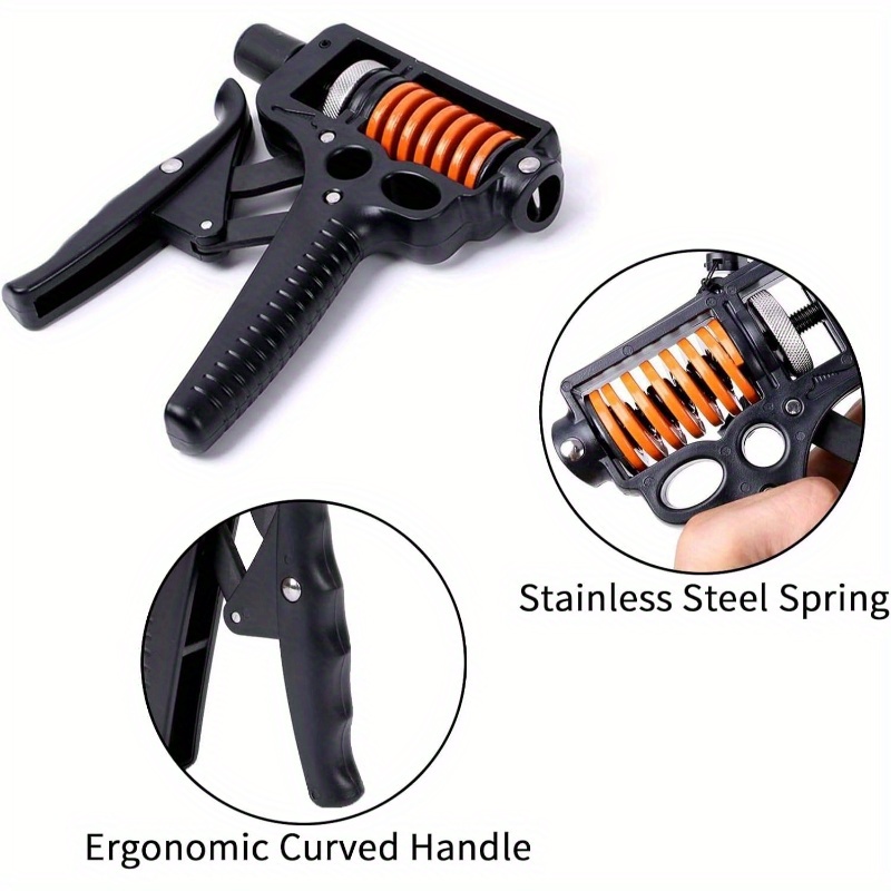 5-pack grip strength trainer kit with adjustable  , forearm strengthener, finger exerciser stretcher, hand grippers & stress relief ball -   non-woven material for muscle building &   recovery, forearm workout equipment|adjustable   trainer|durable construction, grip strength training equipment Product details 2