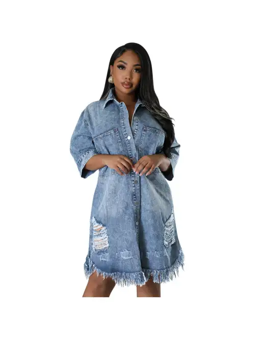 denim fringe dress plus size womens plus size denim shirt dress xl 5xl long sleeve button