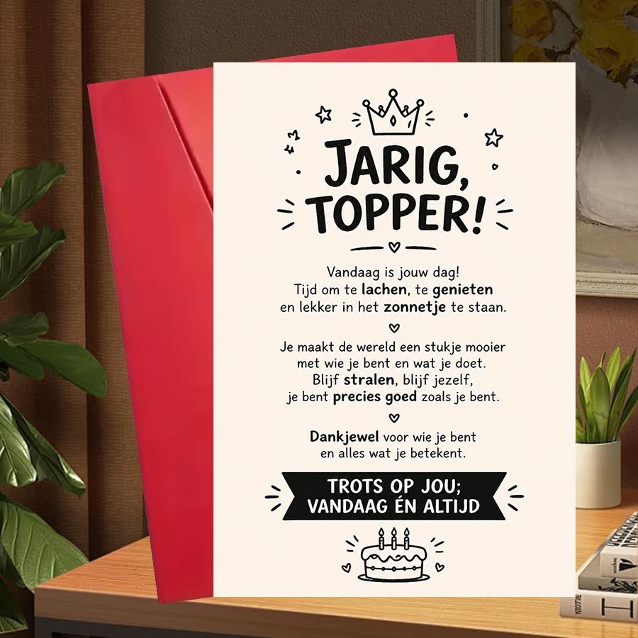 TEMU 1 Set Verjaardagskaart voor Volwassenen, Ideaal voor het van een Speciale Dag en het Sturen van