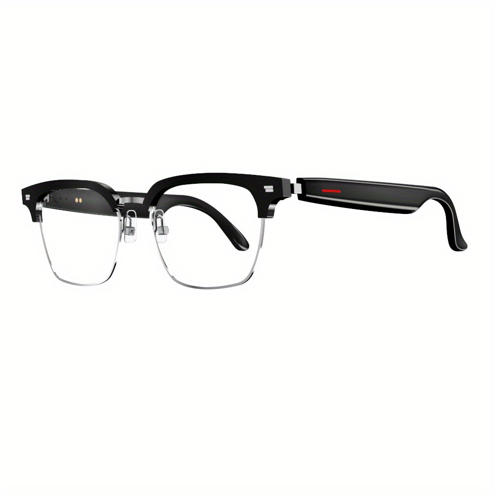 TEMU Multifunctional Smart Glasses, Unisex Fashionable Blue Light-blocking Spectacles, 5.3 Wireless Glasses, Open-ear Speaker Technology, Compatible