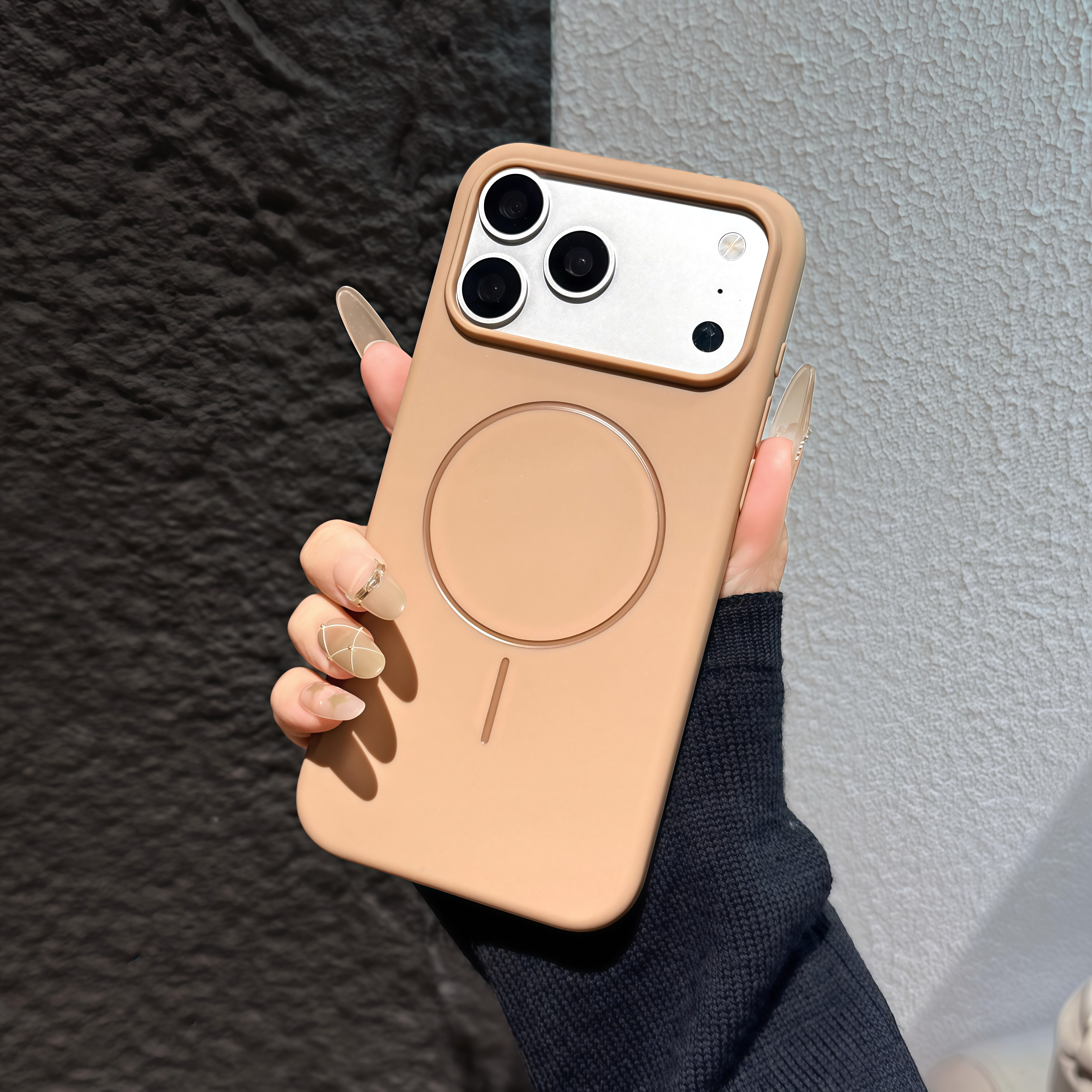 Phone Case: Matte Magnetic Business Case, Stylish Solid Color High-end Full Coverage Protective Cover For Iphone 17 16 15 14 13 12 11 Pro Plus Pro Max 16e 17e Se4