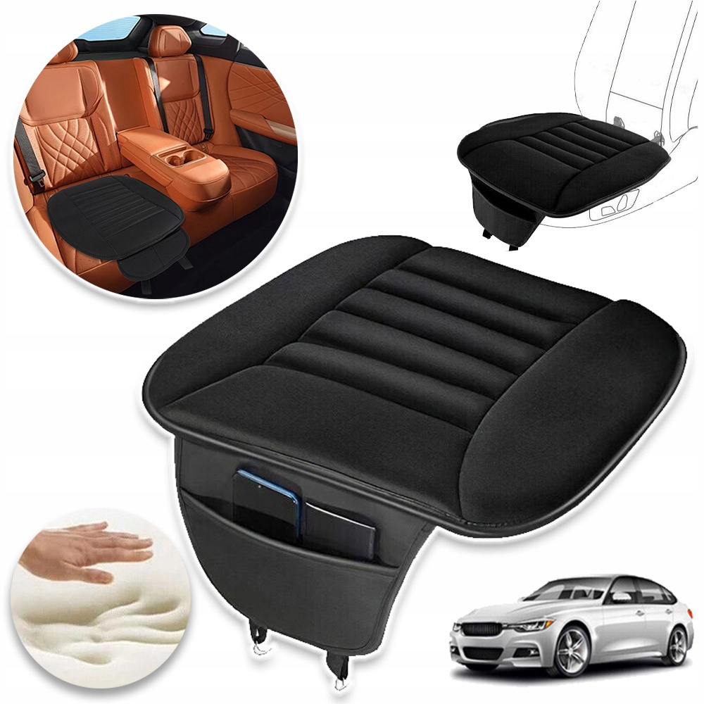 Car Seat Covers, Seat Protector Pad With Storage Pocket Universal Fit For Most Automotive, Truck, Suv, And Van