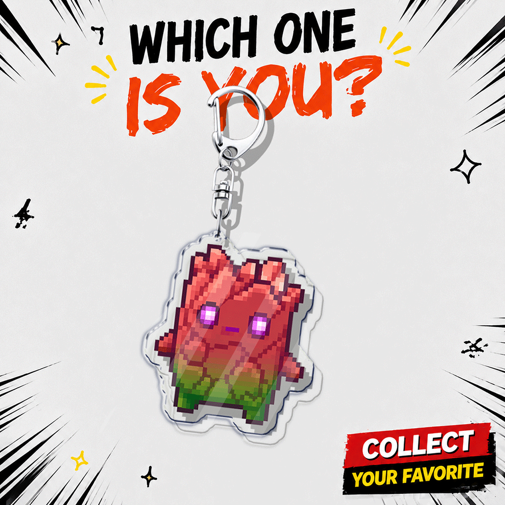TEMU Set di accessori portachiavi con personaggi di giochi elettronici 2D , ciondolo in acrilico da donna, Car Sprite, Royal Warrior, regalo per fan,