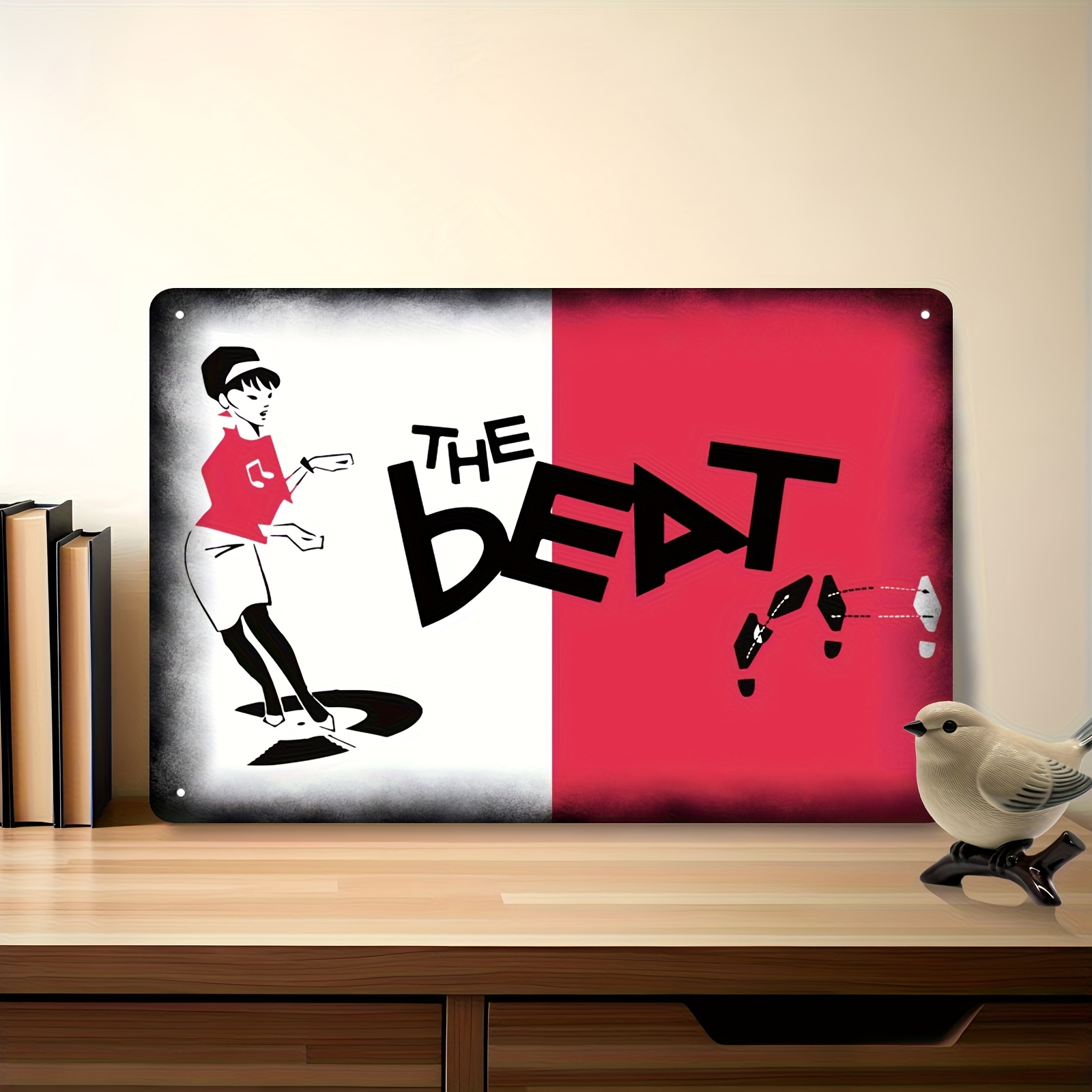 TEMU 2d Flat, 1pc Retro Ska Music Tin Sign - Band Wall Plaque, Vintage Ska Metal Decor For Man Cave, Music Room, Bar & Office - 8x12in Unframed