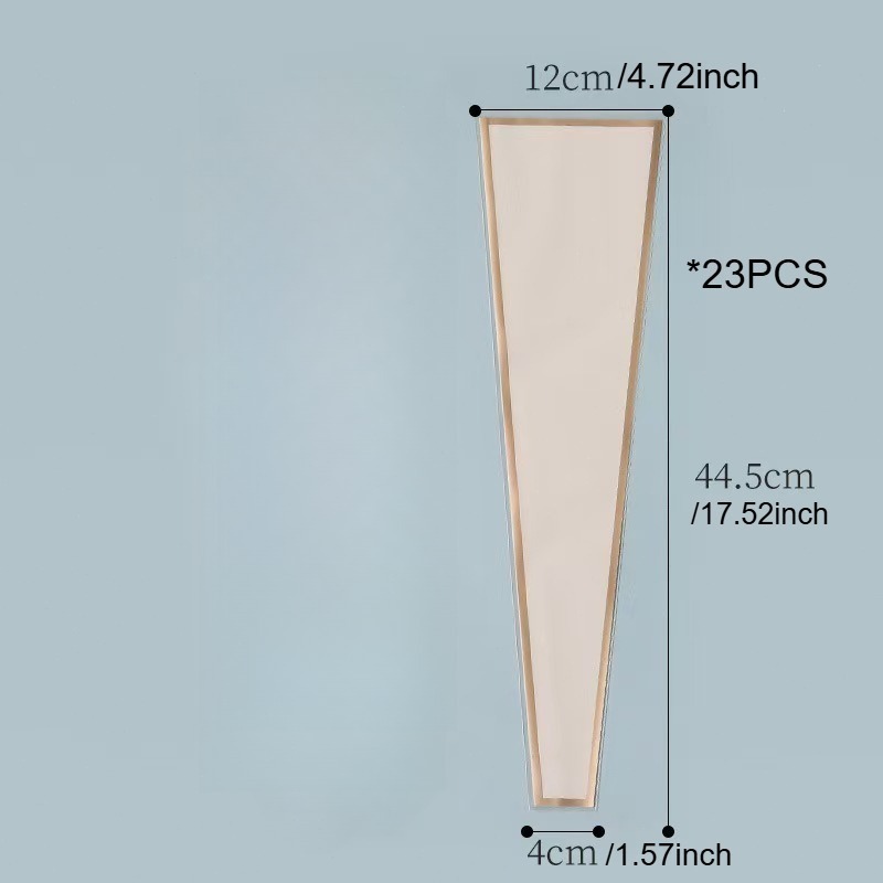 TEMU 23pcs Single Rose Sleeve Fresh Flower Packaging Bag Bouquet Transparent Cellophane Floral Wrapping Paper Valentine's Day Mother's Day, Gift