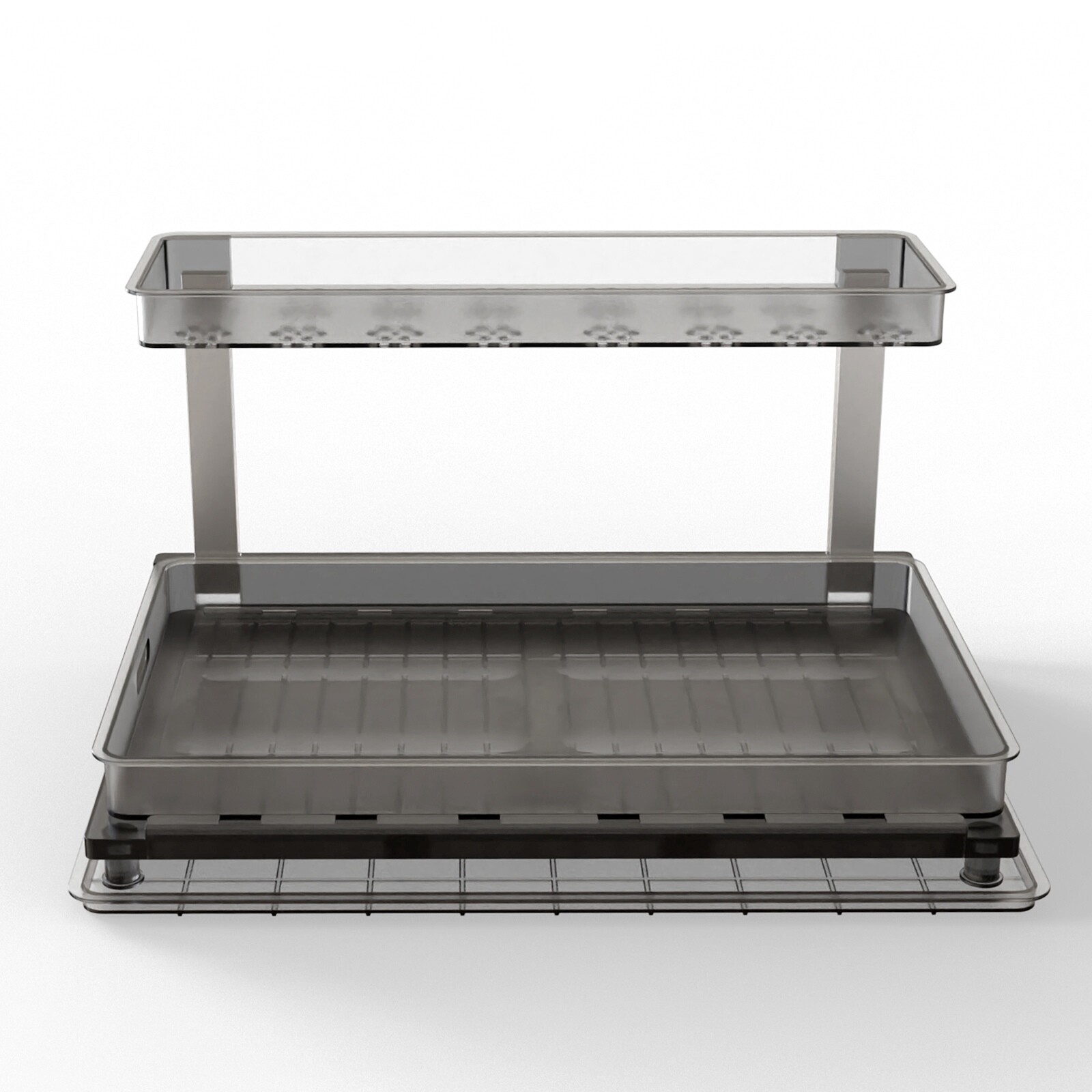 2-Tier Under Sink Organizer with Sliding Drawers
