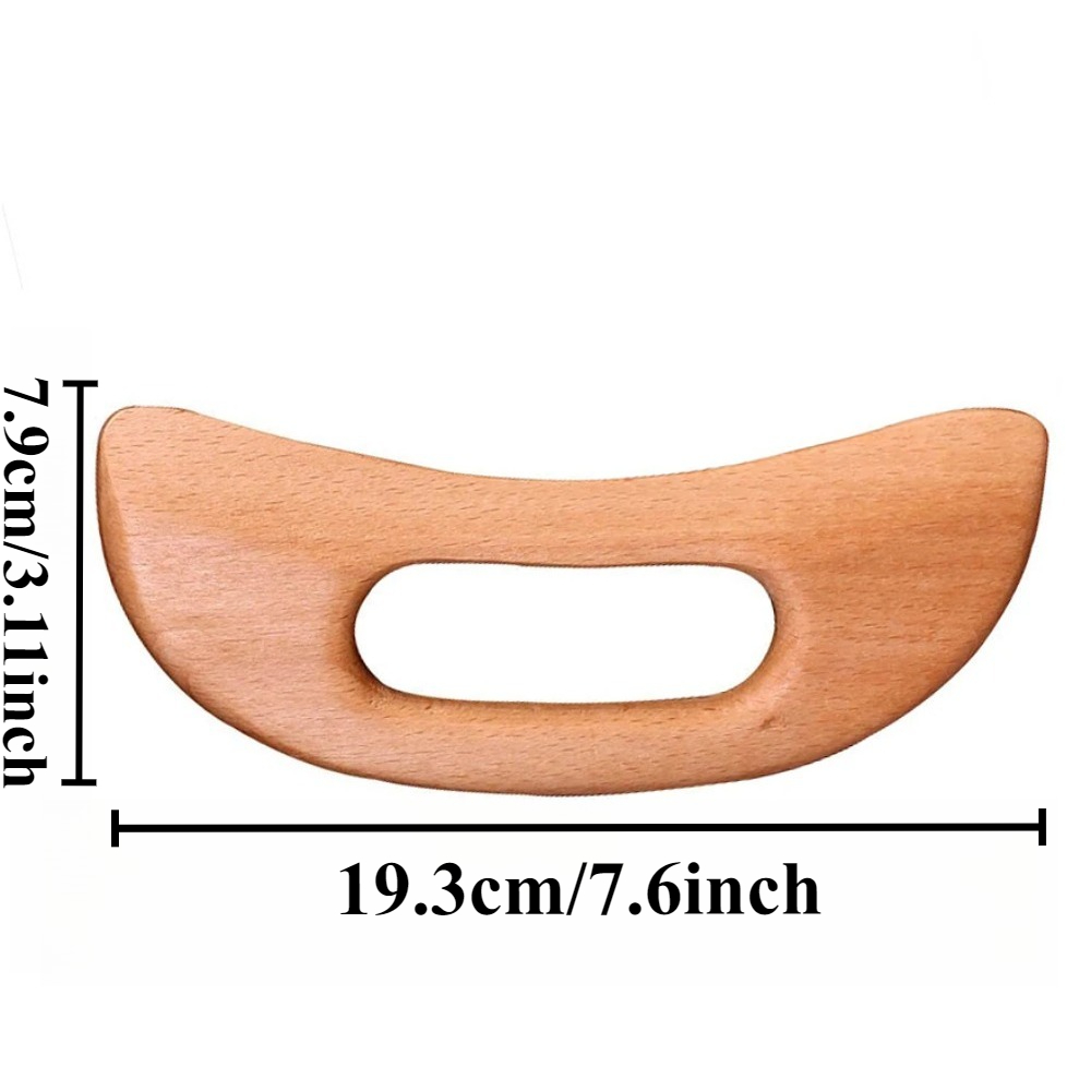 1 herramienta de Gua Sha | Tabla de masaje de madera para, raspado corporal universal que incluye cintura, hombros, cuello, cabeza, piernas | Masaje cervicoespinal perezoso