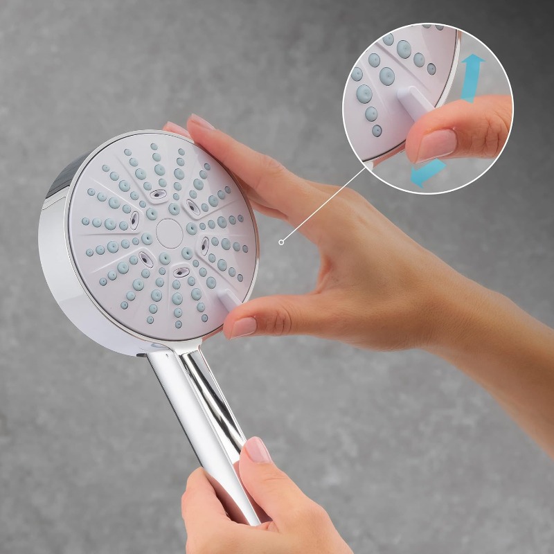 Modern Ceiling-Mounted 4-Spray Shower Head with Rain, Massage, Spa & Bidet Modes
