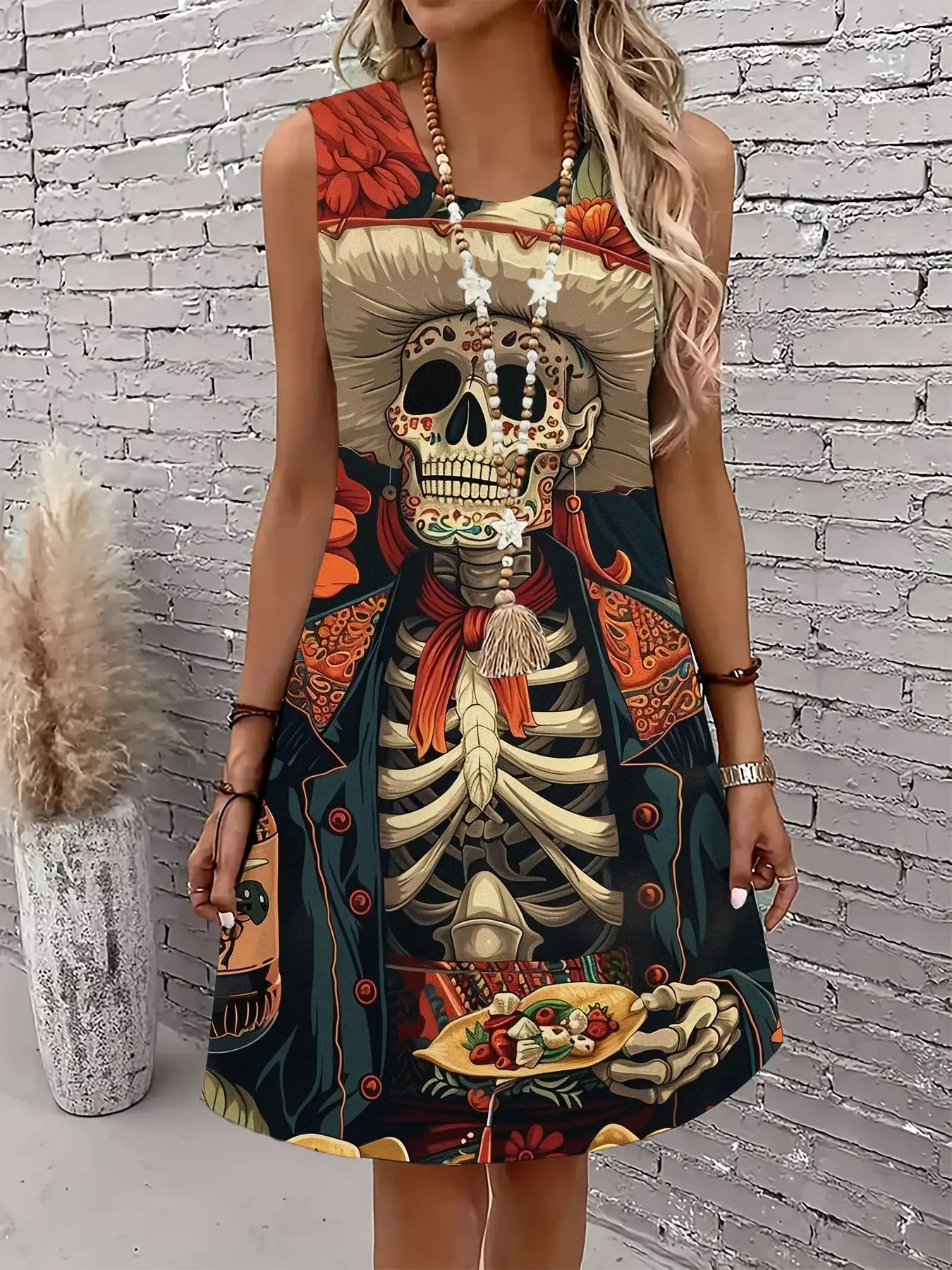slim fit dress slacks Bone-afied Babe Maxi Dress