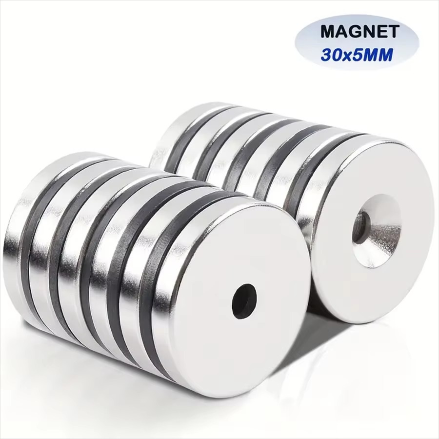 

30*5-5mm Round Hole Magnet Cup-shaped Magnet Installation Screw Neodymium Sunk Hole Magnet