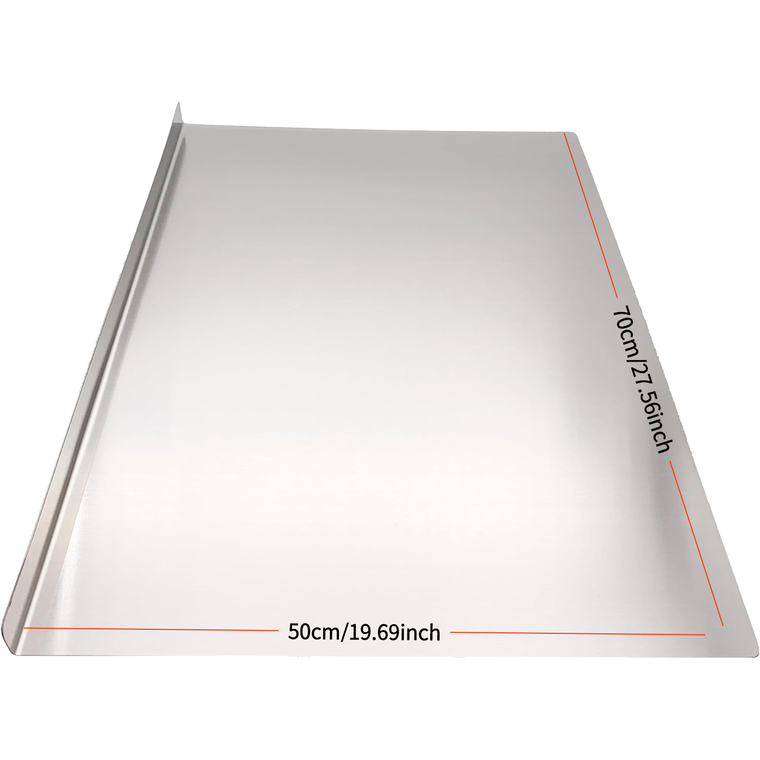 TEMU Extra Large Stainless Steel Cutting Board - A Double-sided, Durable, And Hygienic Kitchen Countertop Protector Suitable For Chefs And . Cooking